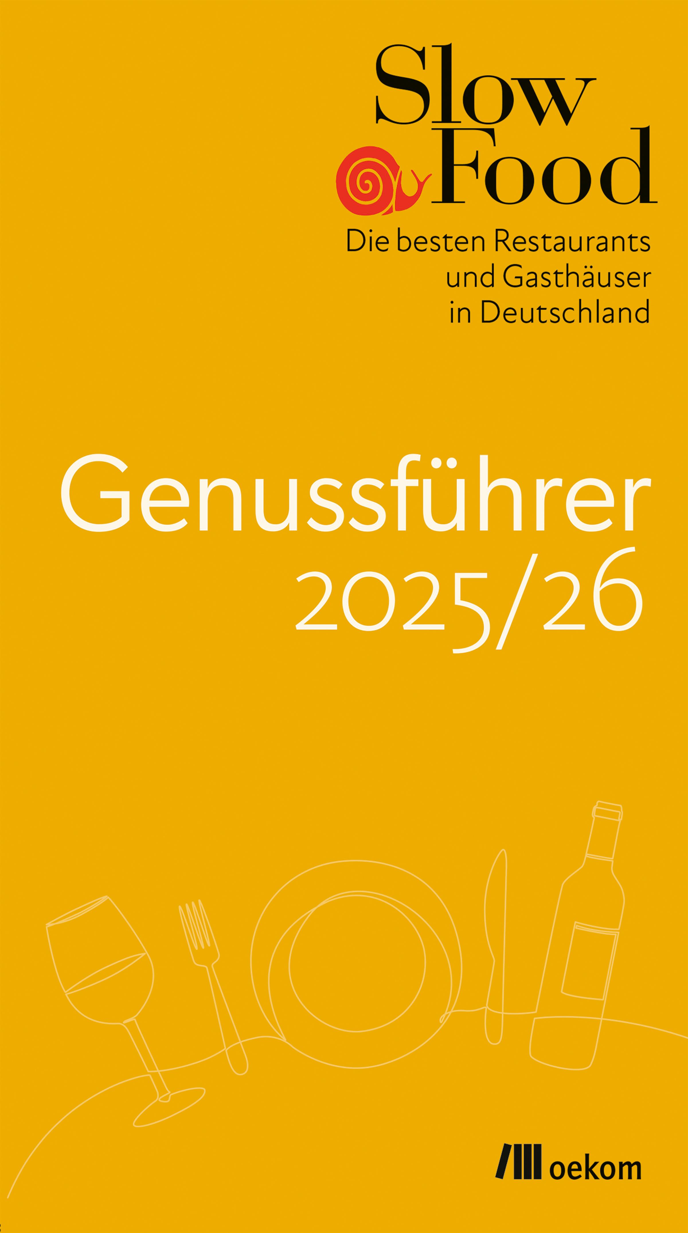 Vorderes Coverbild Slow Food Genussführer 2025/26
