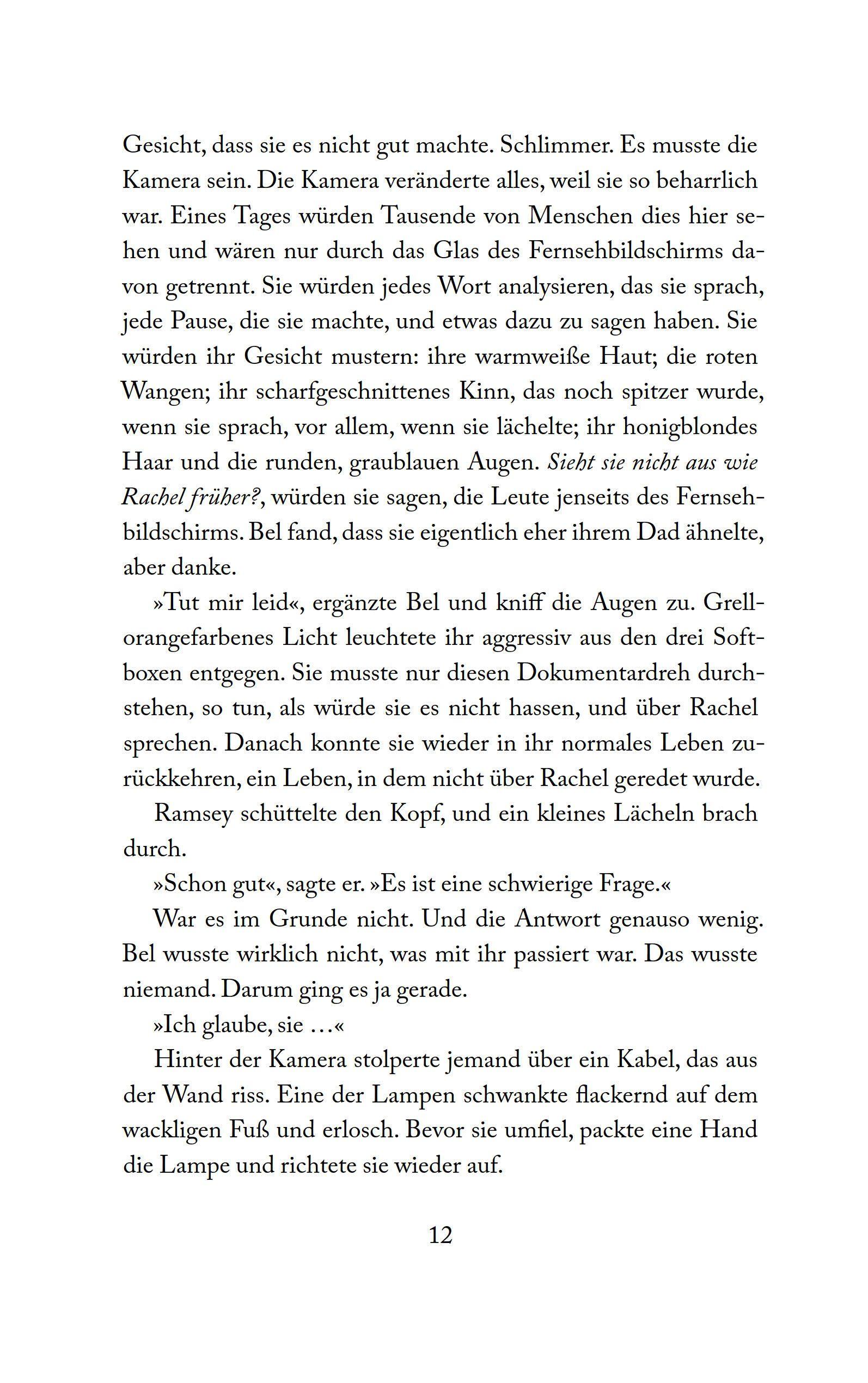 Beispielinhalt (Bild) The Reappearance of Rachel Price (deutsche Ausgabe)