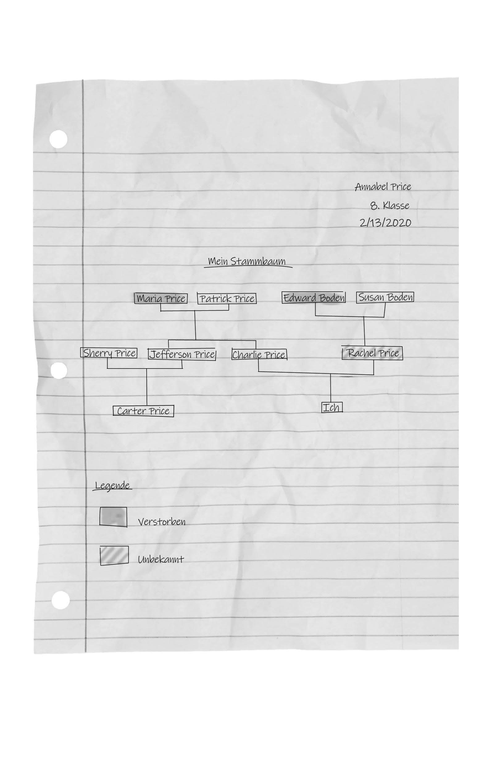 Beispielinhalt (Bild) The Reappearance of Rachel Price (deutsche Ausgabe)