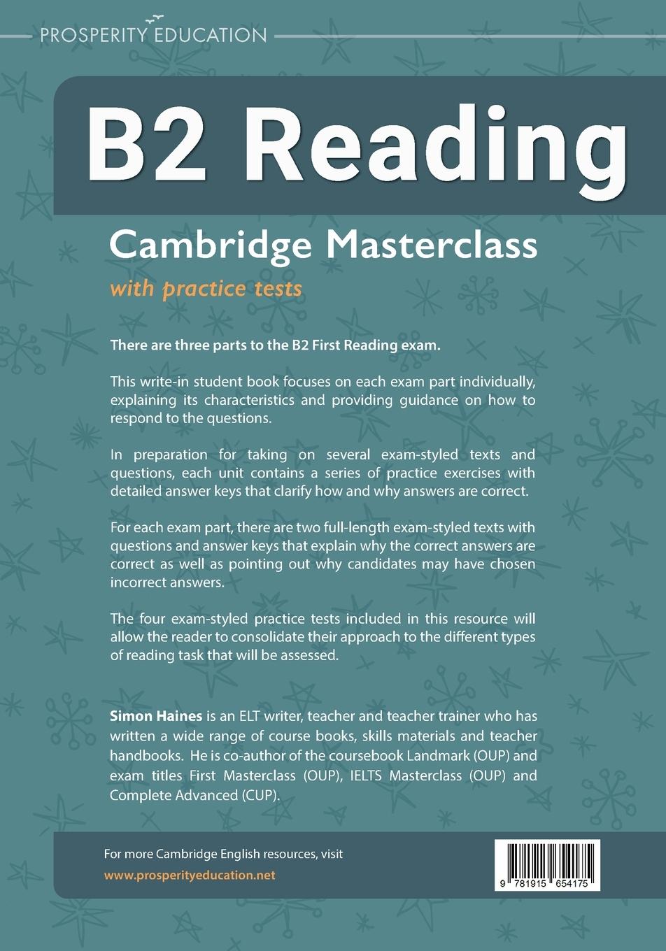Rückseitencover B2 Reading | Cambridge Masterclass with practice tests
