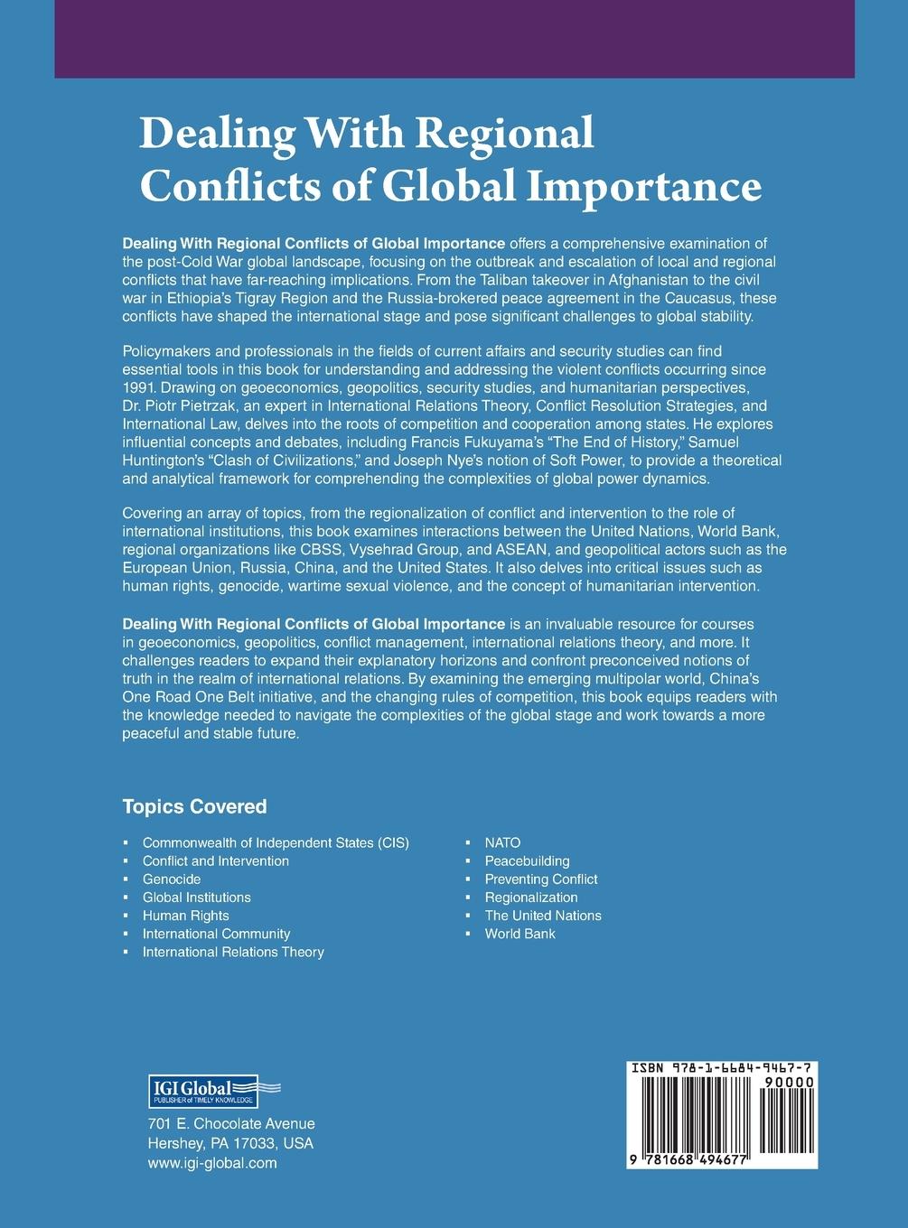 Rückseitencover Dealing With Regional Conflicts of Global Importance