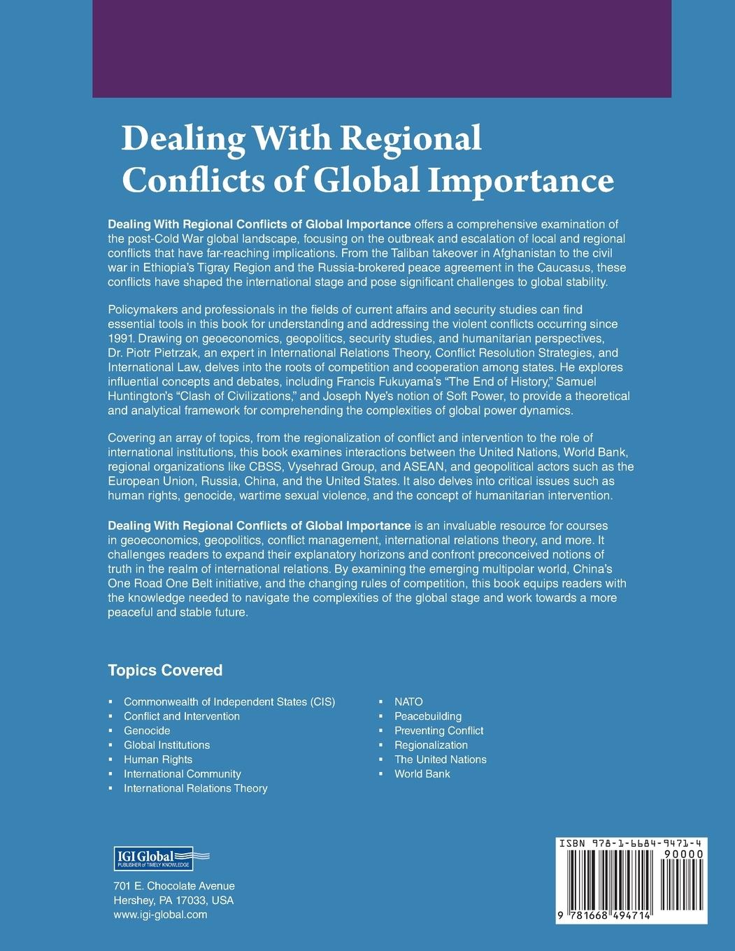 Rückseitencover Dealing With Regional Conflicts of Global Importance