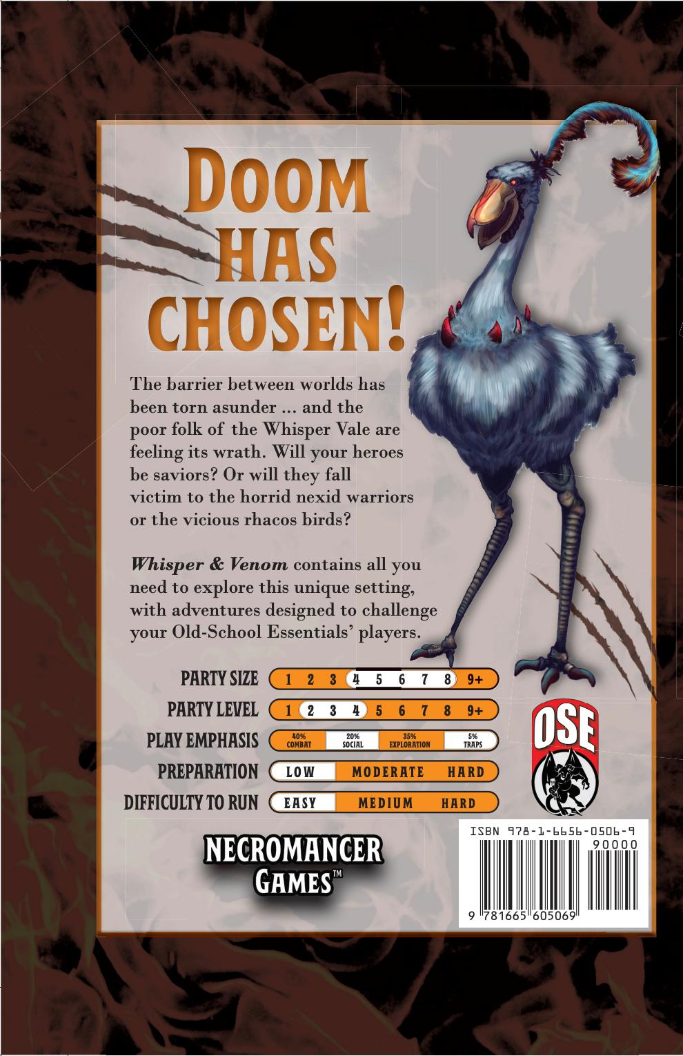 Rückseitencover Whisper & Venom OSE