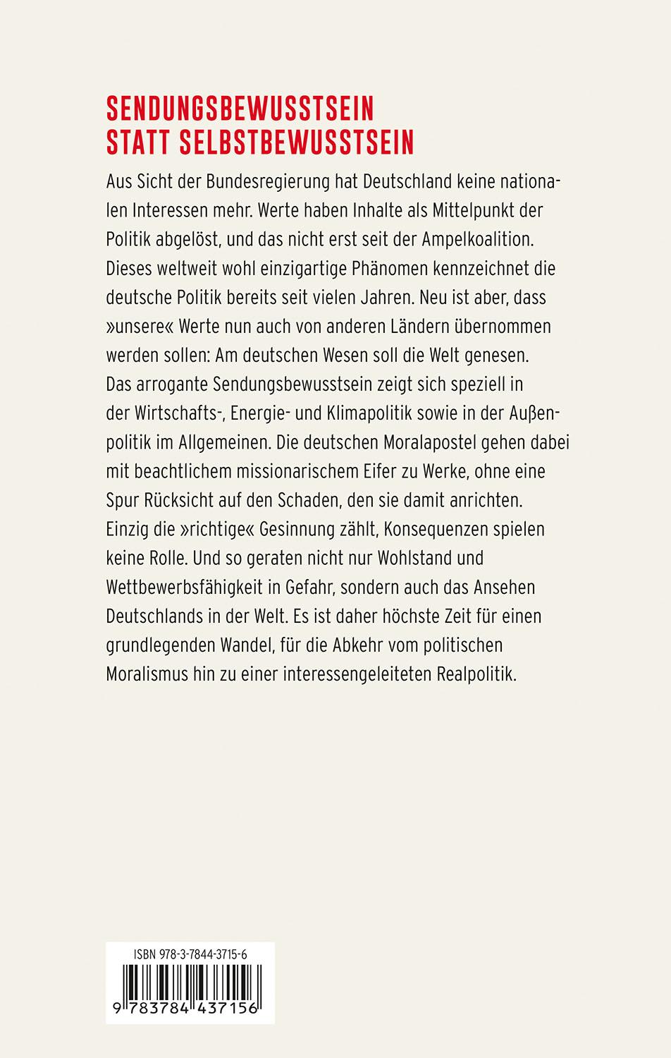 Rückseitencover Die Moralapostel