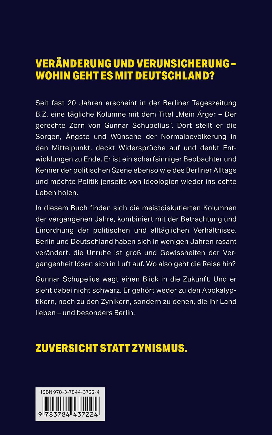 Rückseitencover Der gerechte Zorn