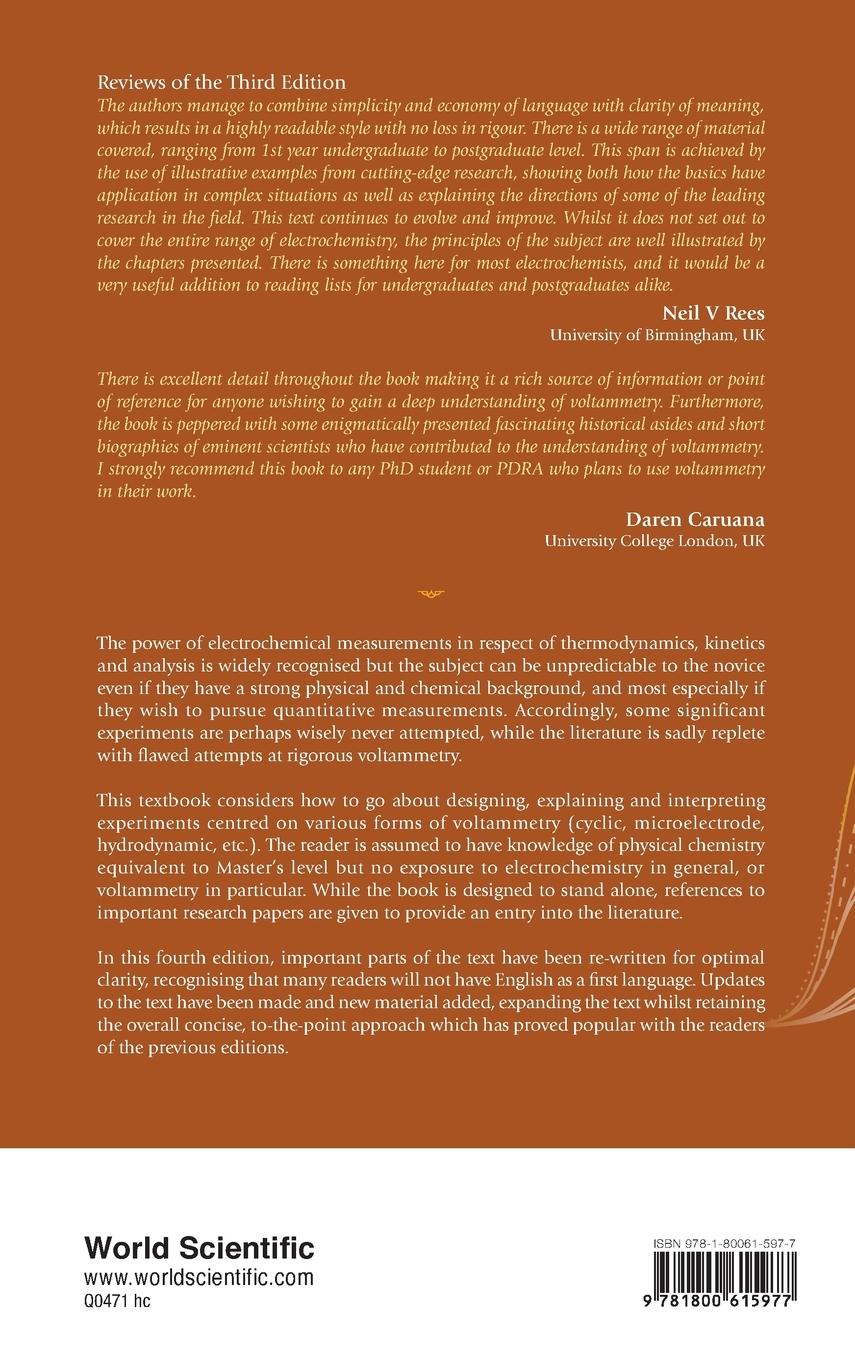 Rückseitencover UNDERSTAND VOLTAMMETRY (4TH ED)