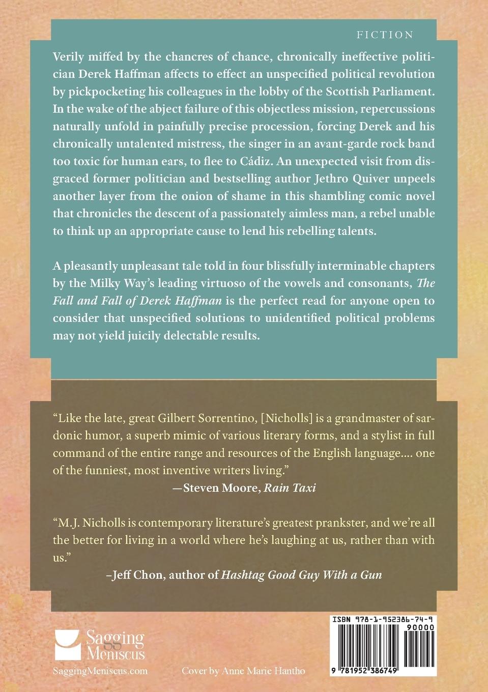 Rückseitencover The Fall and Fall of Derek Haffman