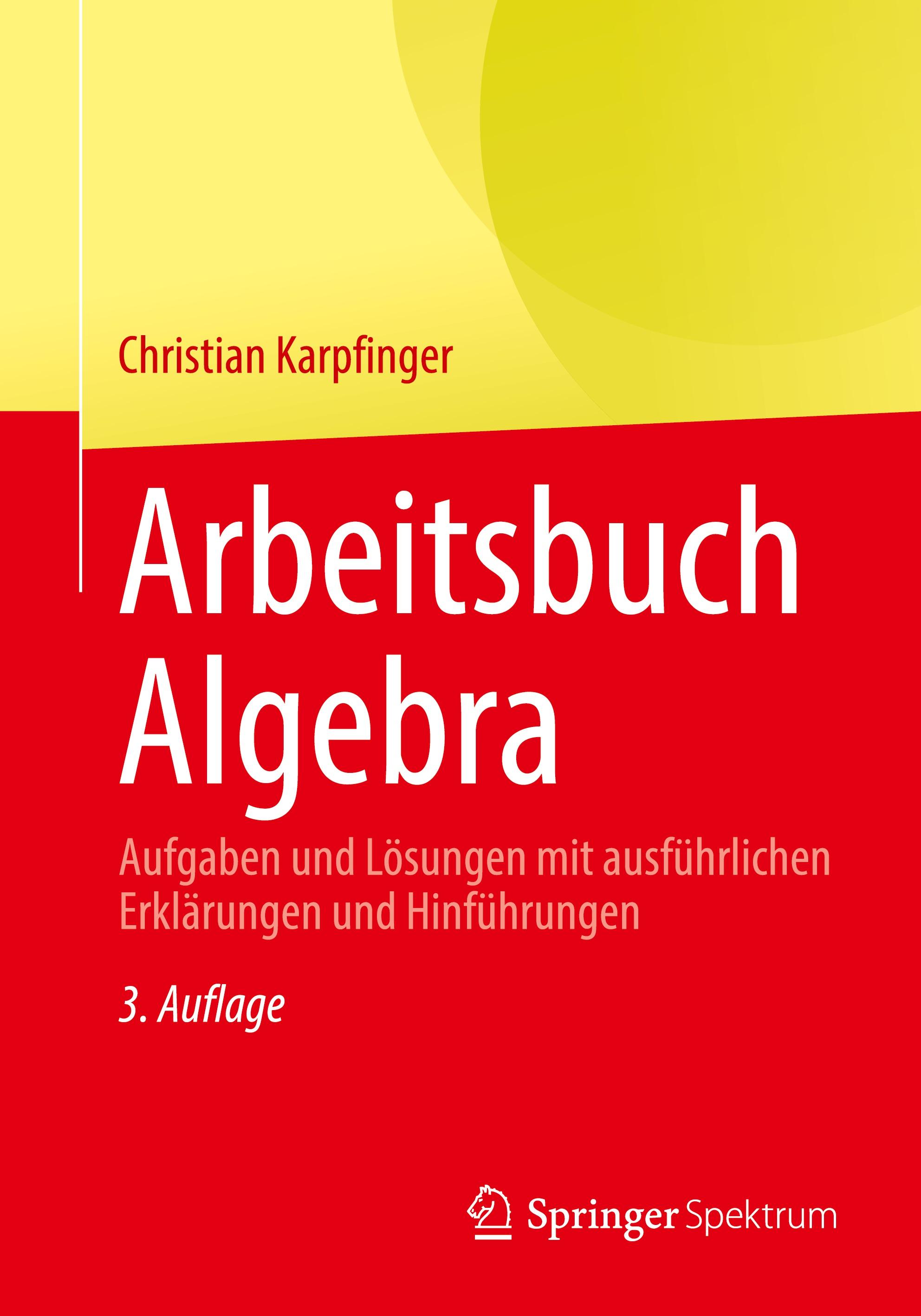 Vorderes Coverbild Arbeitsbuch Algebra