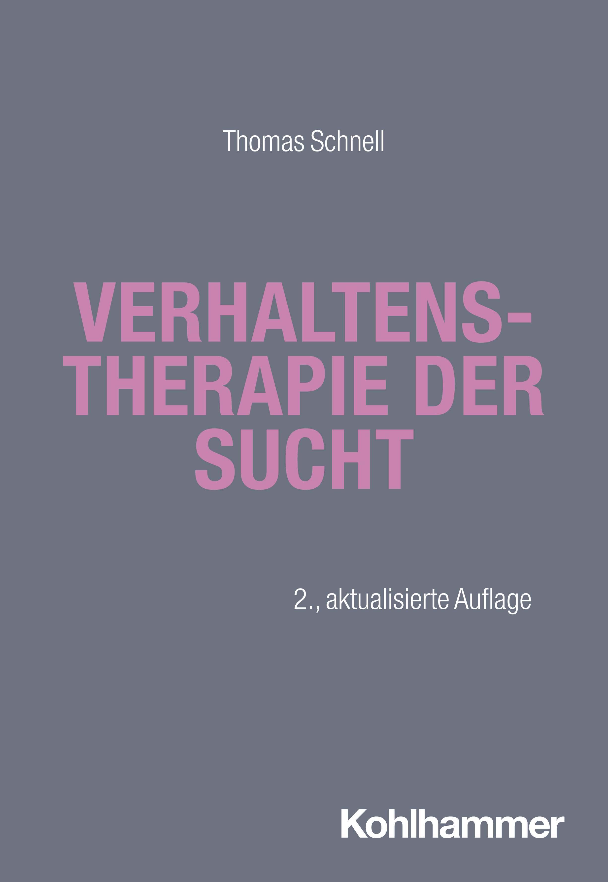 Vorderes Coverbild Verhaltenstherapie der Sucht