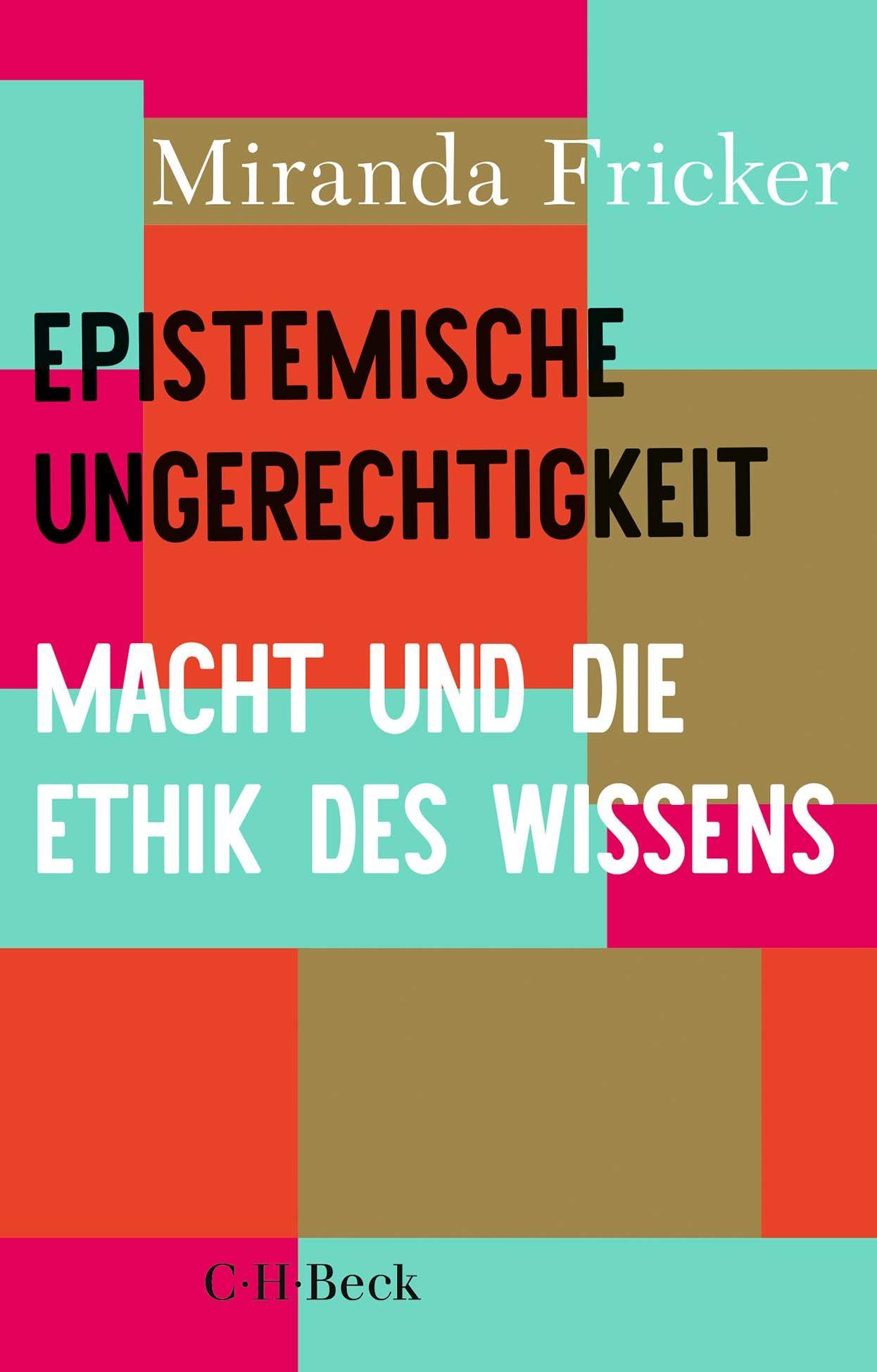 Vorderes Coverbild Epistemische Ungerechtigkeit
