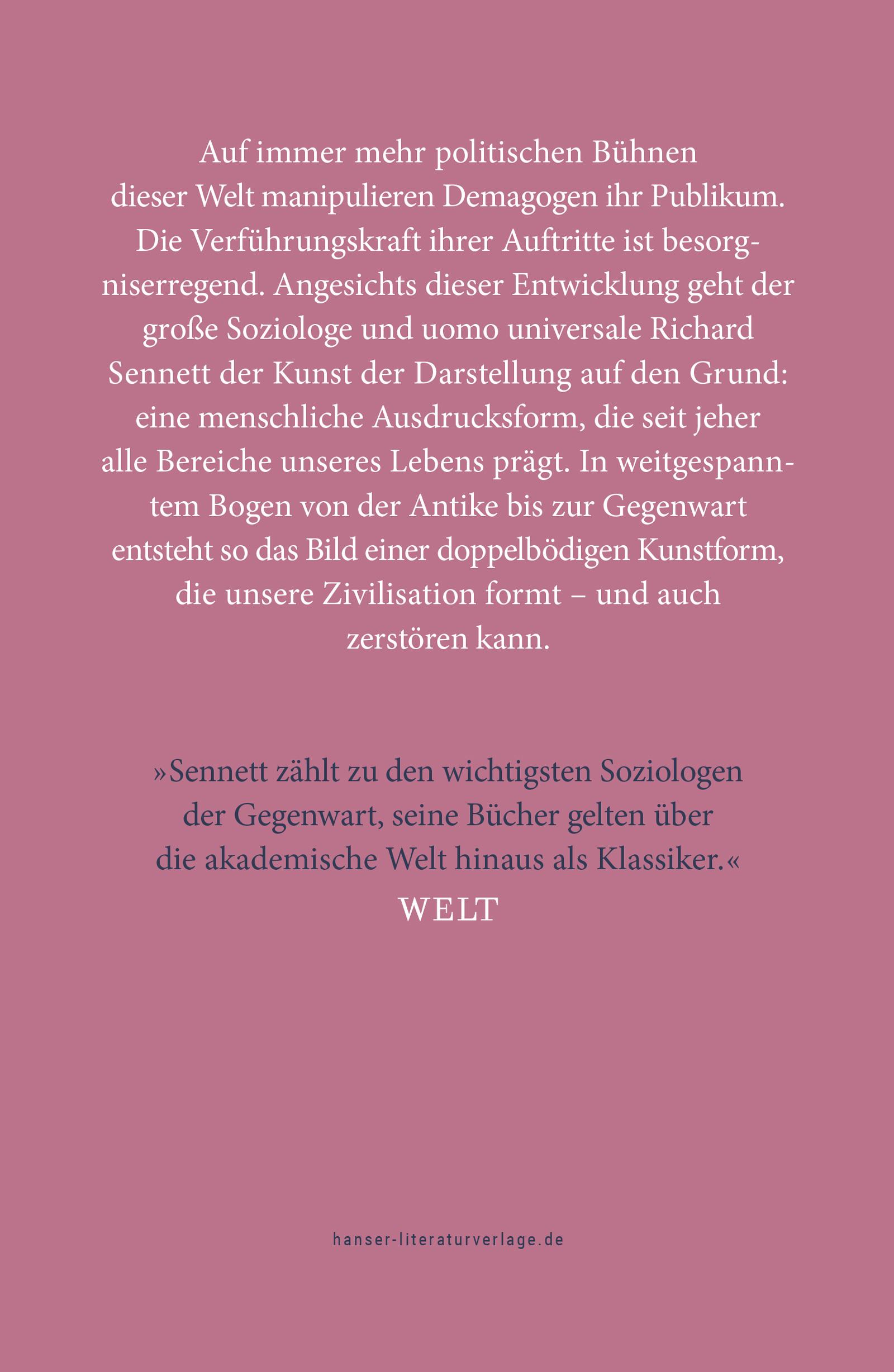 Beispielinhalt (Bild) Der darstellende Mensch