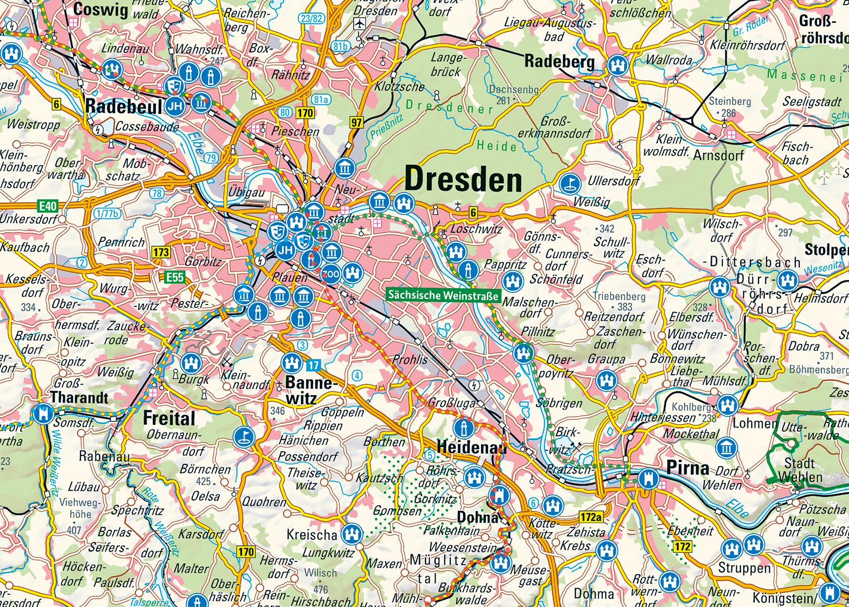 Beispielinhalt (Bild) Freistaat Sachsen auf einen Blick!