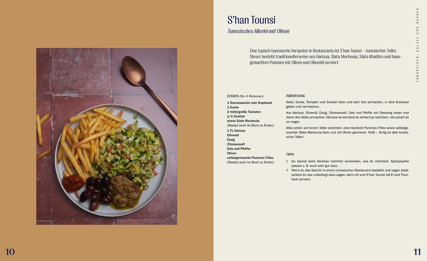 Beispielinhalt (Bild) Tunesisch vegan