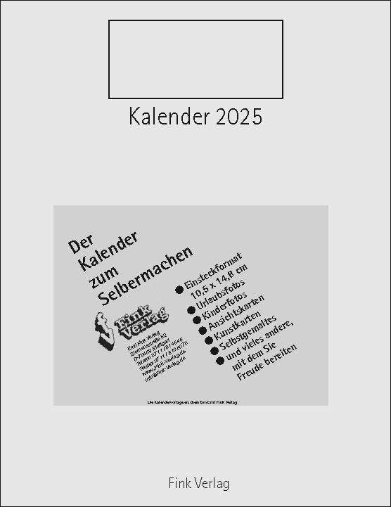 Vorderes Coverbild Kalender zum Selbermachen 2025