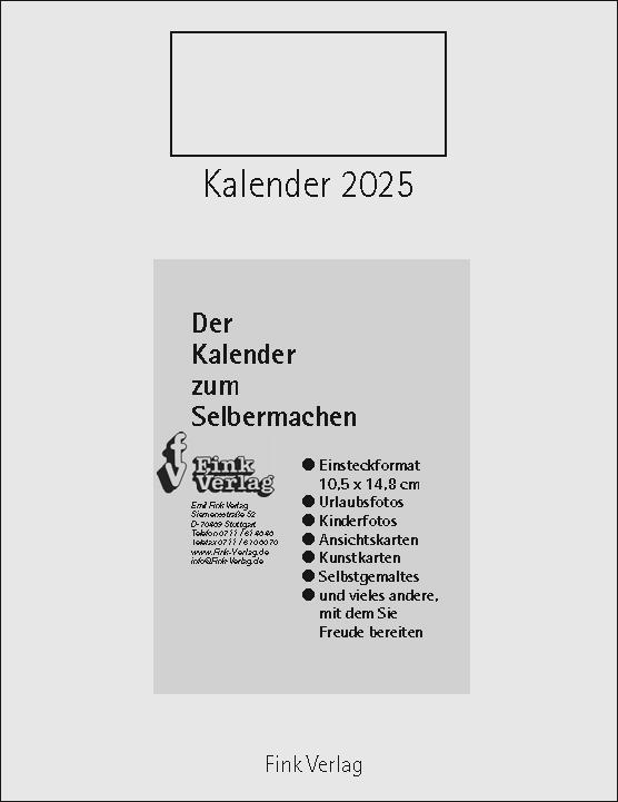 Vorderes Coverbild Kalender zum Selbermachen 2025