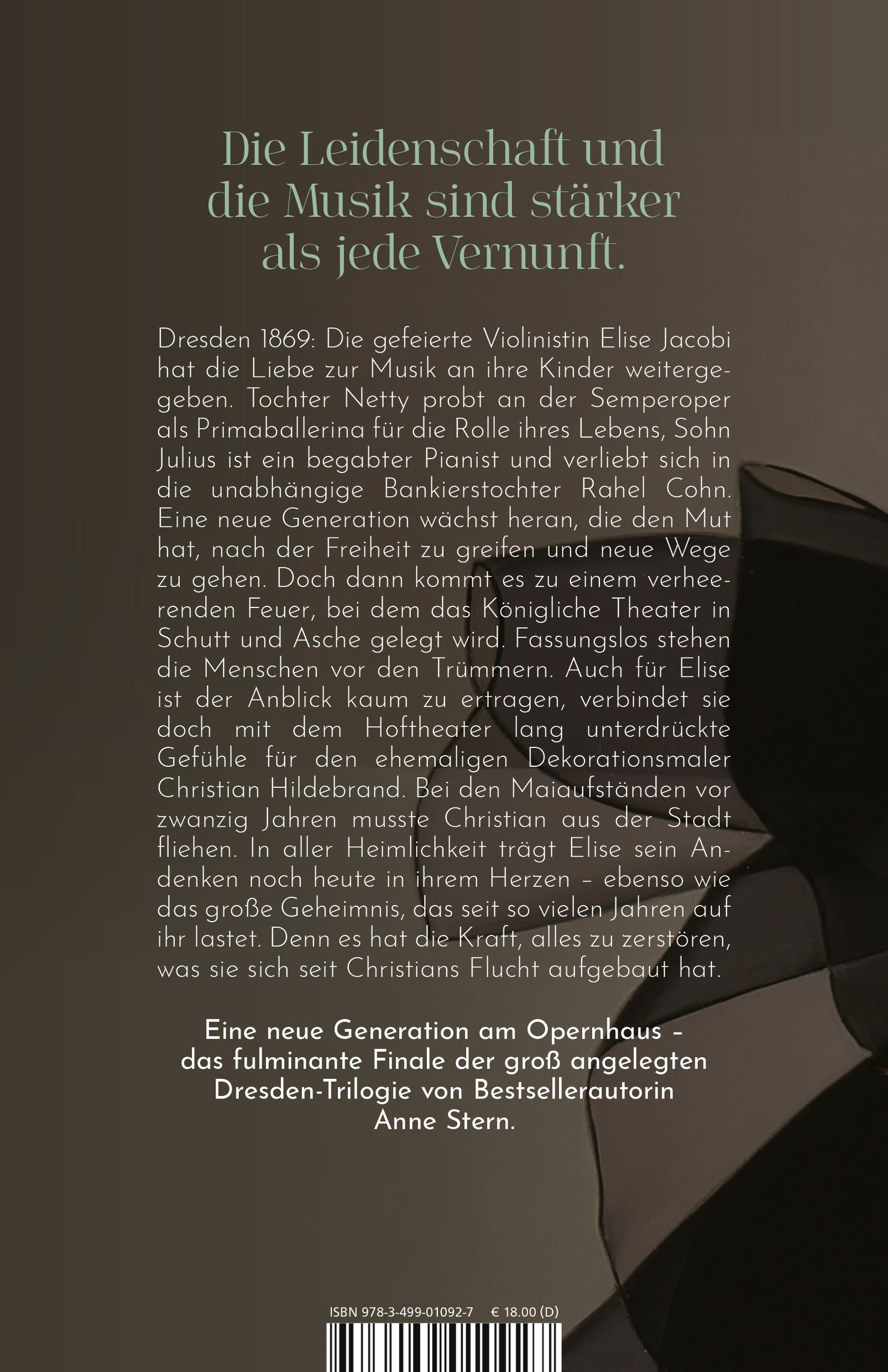 Rückseitencover Das Opernhaus: Samtschwarz die Nacht