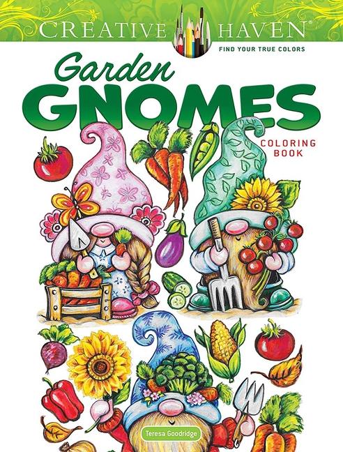 Vorderes Coverbild Creative Haven Garden Gnomes Coloring Book