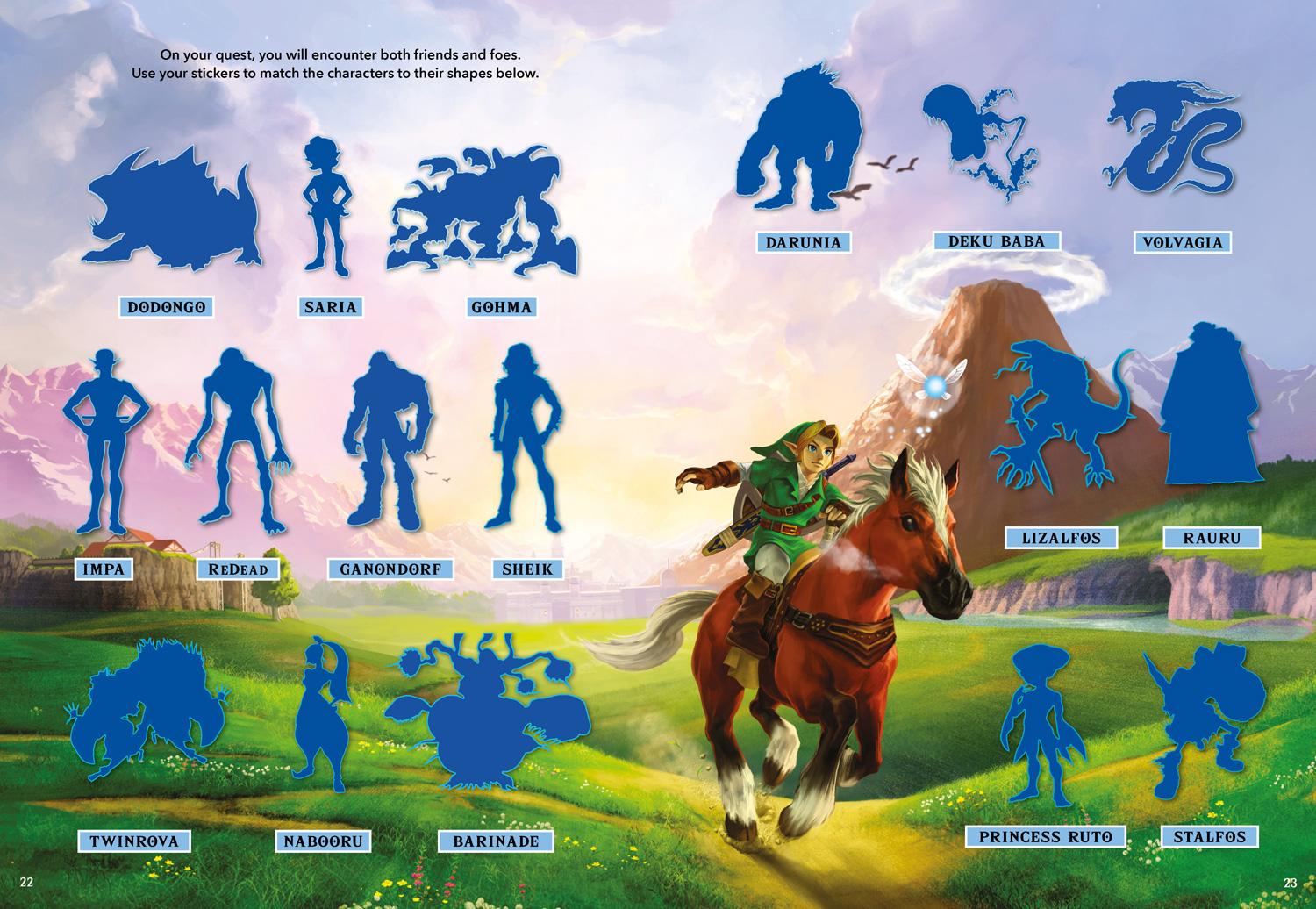 Beispielinhalt (Bild) The Legend of Zelda Official Sticker Book