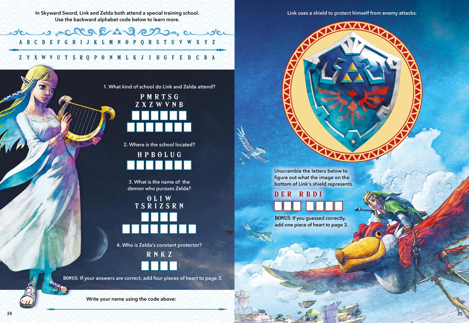 Beispielinhalt (Bild) The Legend of Zelda Official Sticker Book