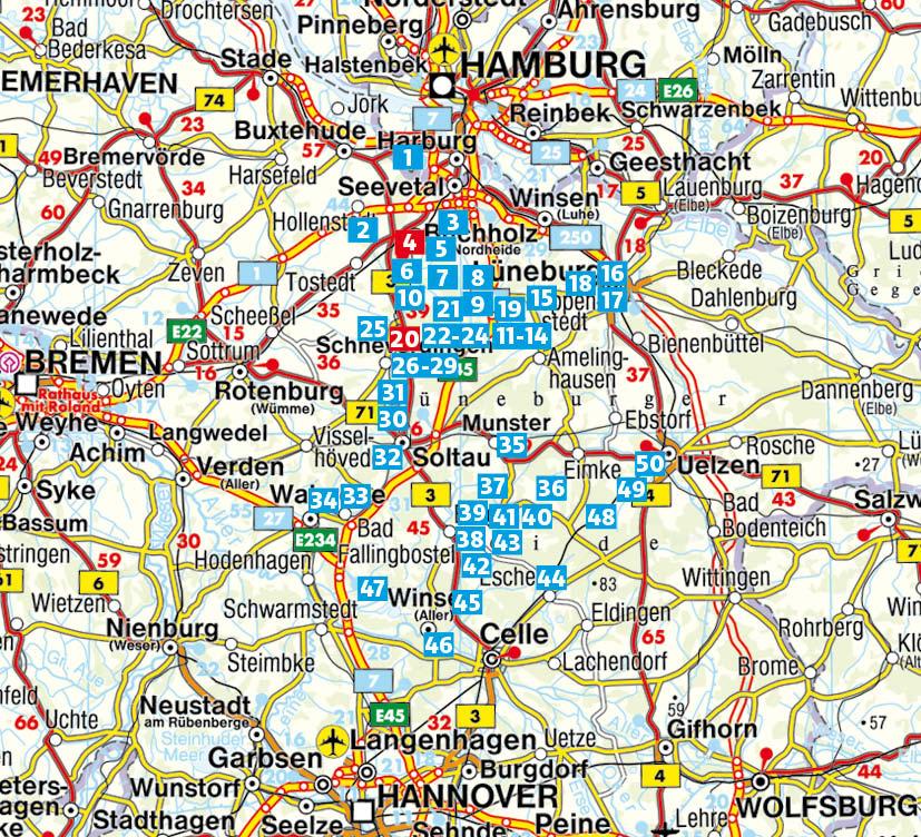 Beispielinhalt (Bild) Lüneburger Heide