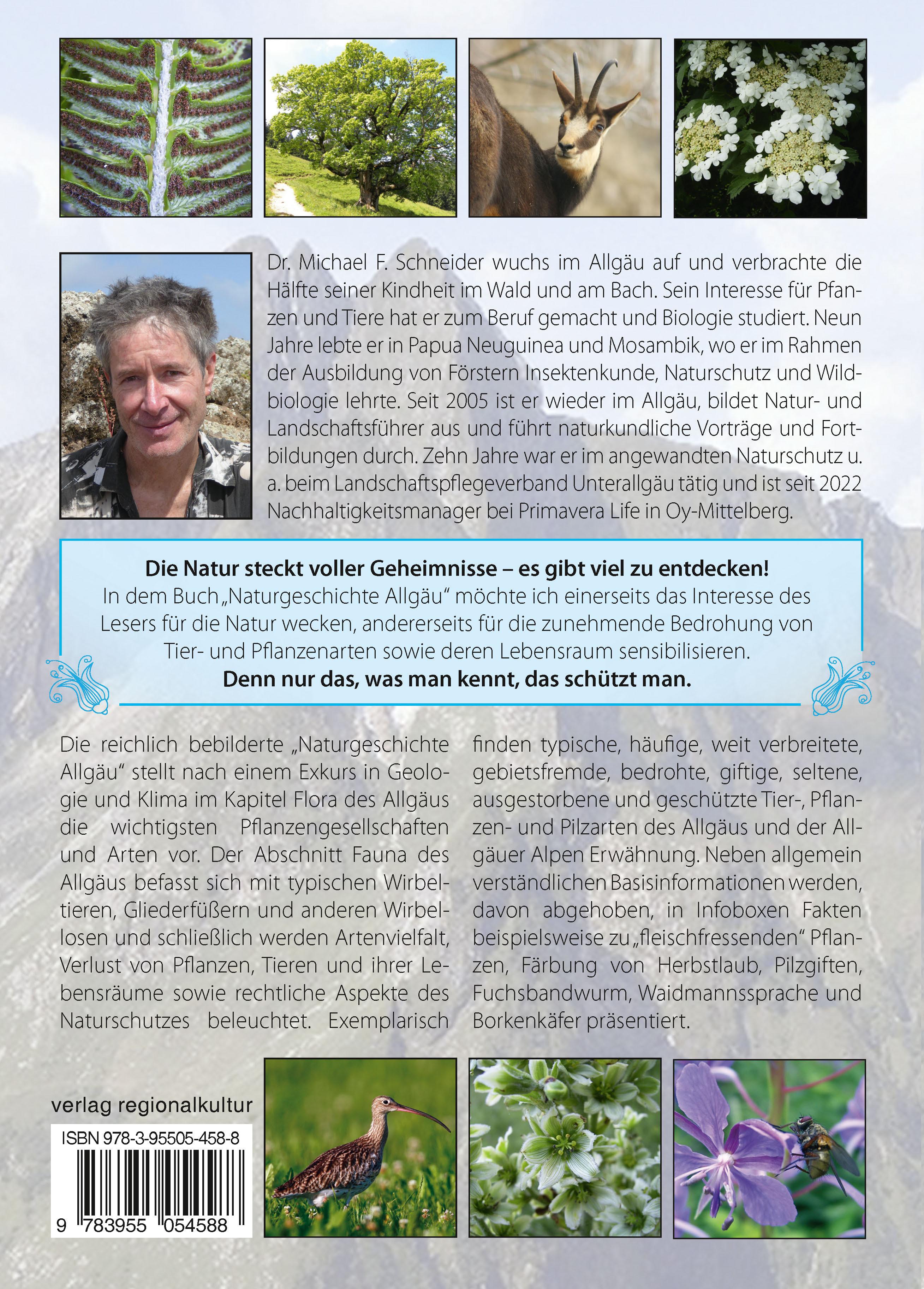 Rückseitencover Naturgeschichte Allgäu