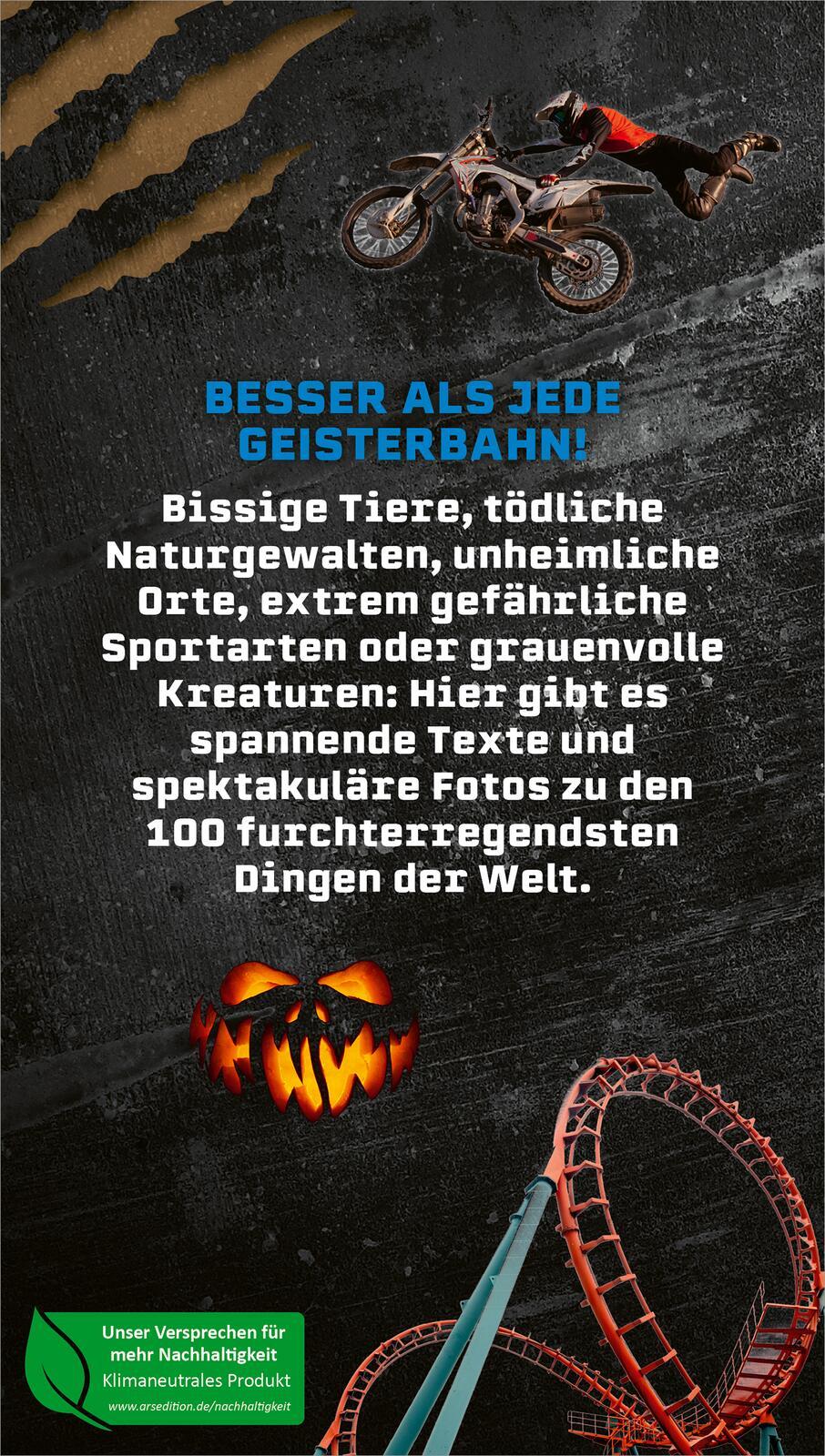 Rückseitencover Die 100 furchterregendsten Dinge der Welt