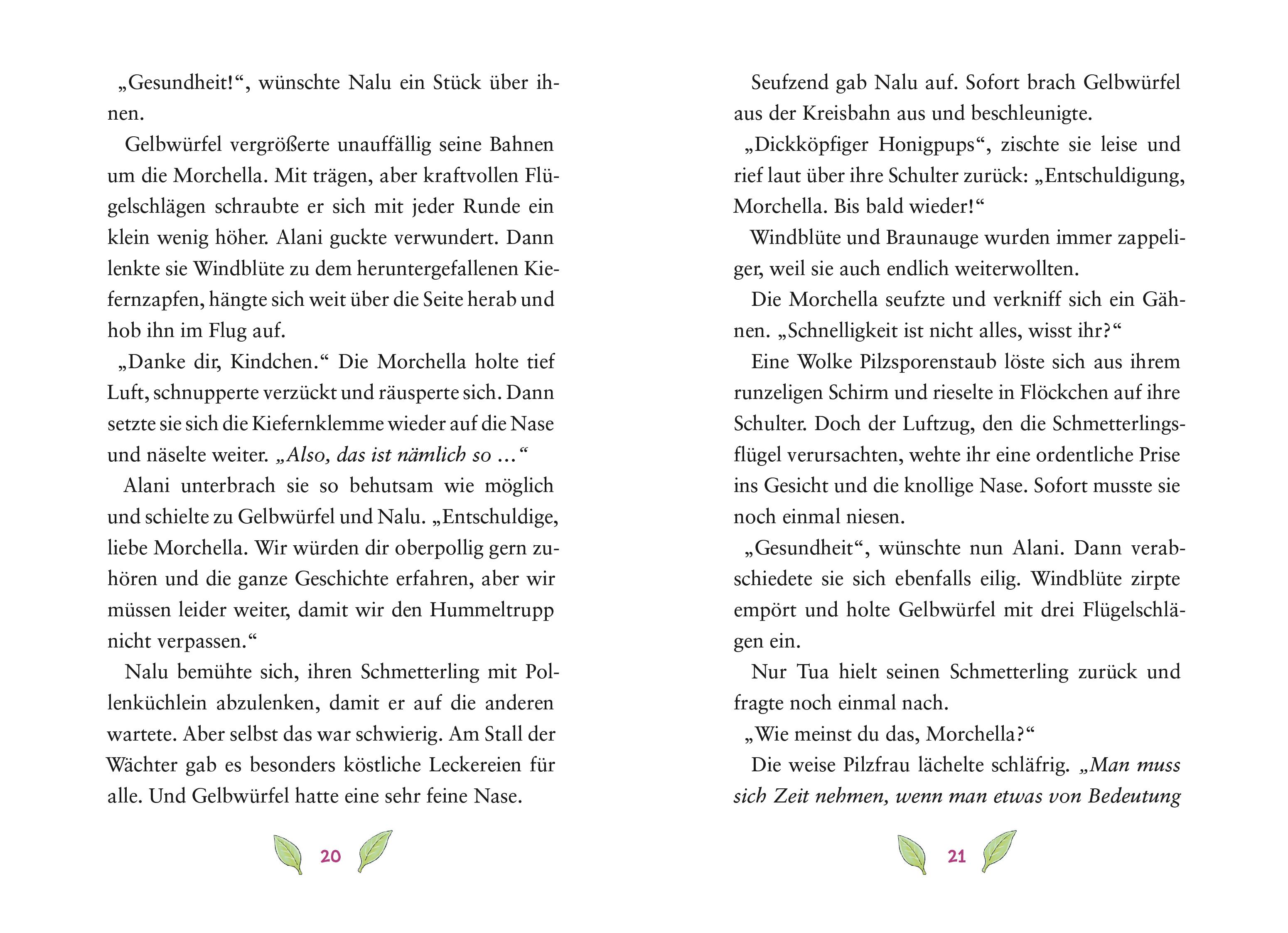 Beispielinhalt (Bild) Alani & Windblüte (Band 2) - Krummschnäbel in Gefahr