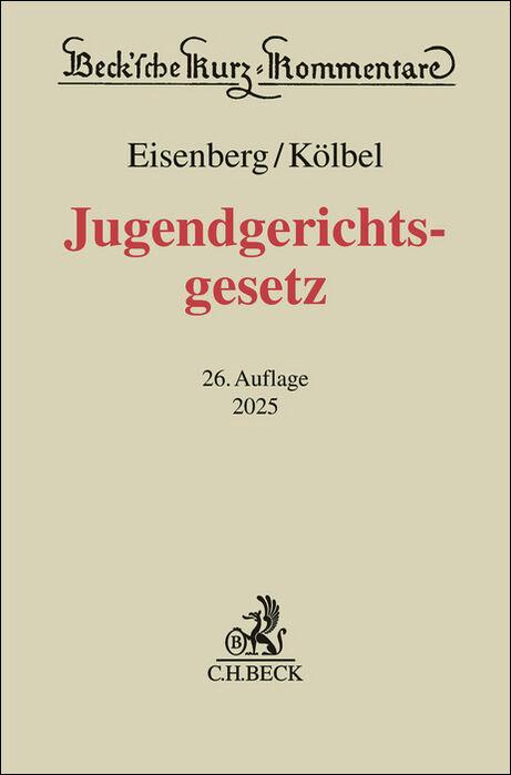 Vorderes Coverbild Jugendgerichtsgesetz