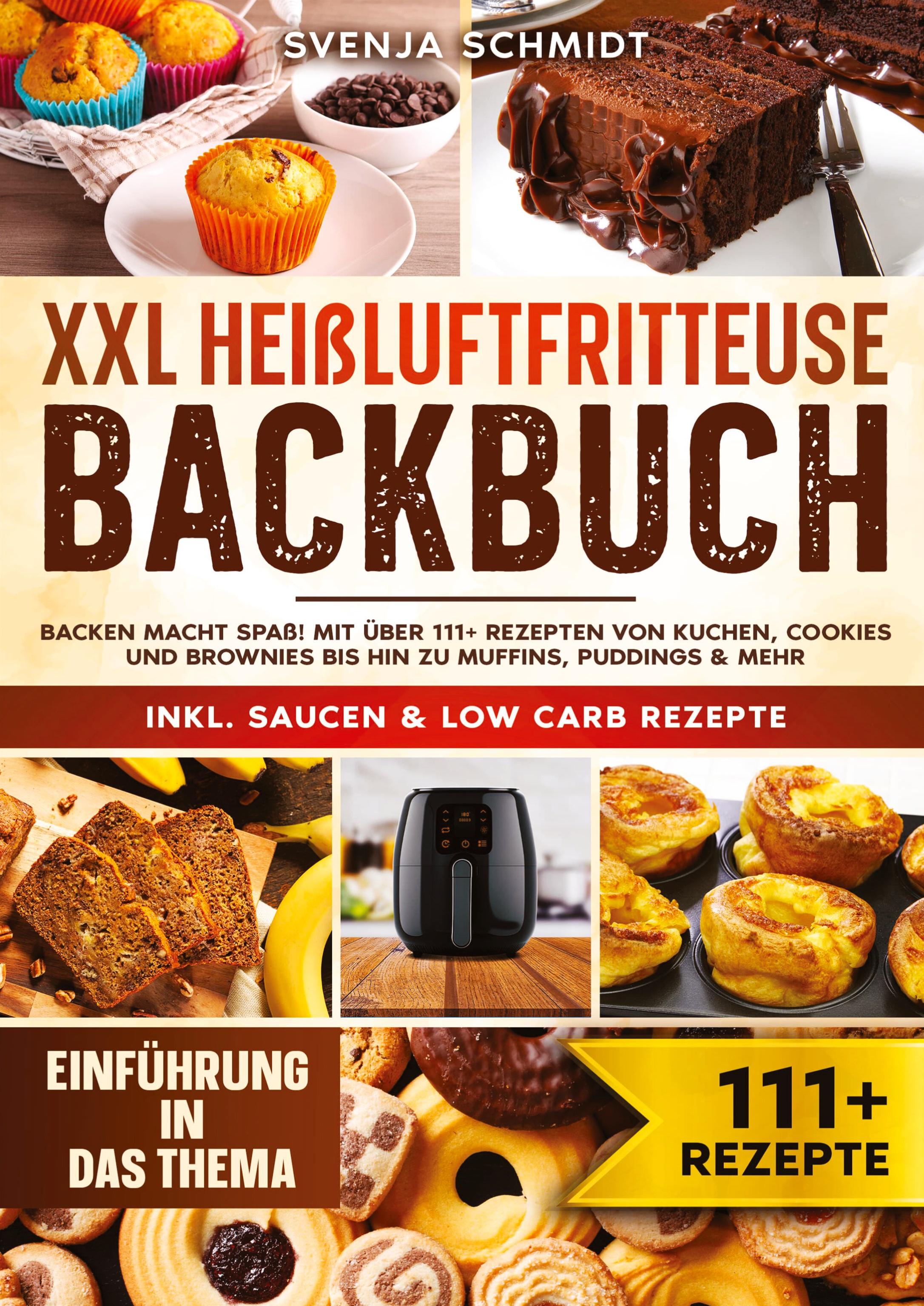 Vorderes Coverbild XXL Heißluftfritteuse Backbuch