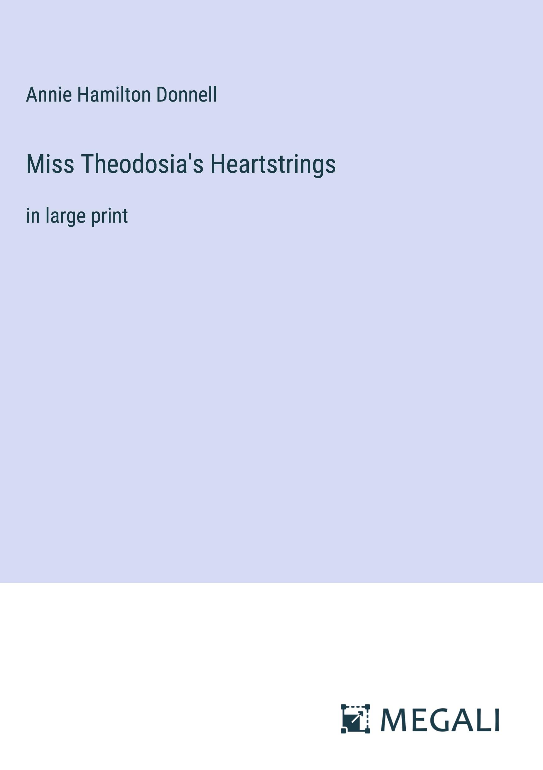 Vorderes Coverbild Miss Theodosia's Heartstrings