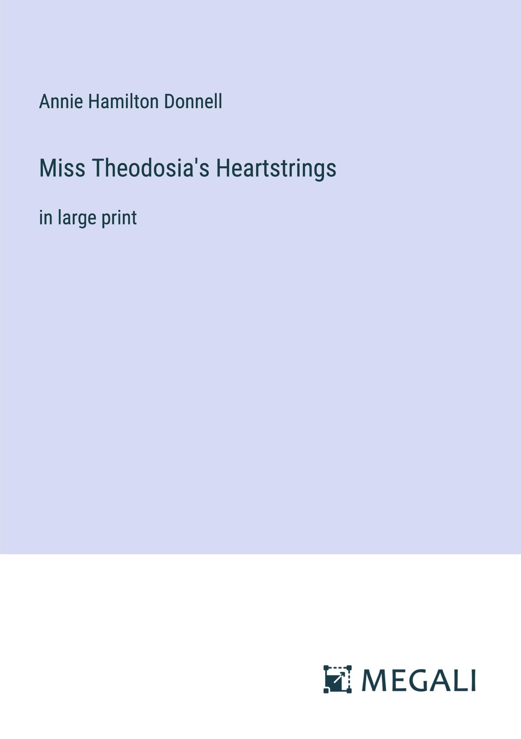 Vorderes Coverbild Miss Theodosia's Heartstrings