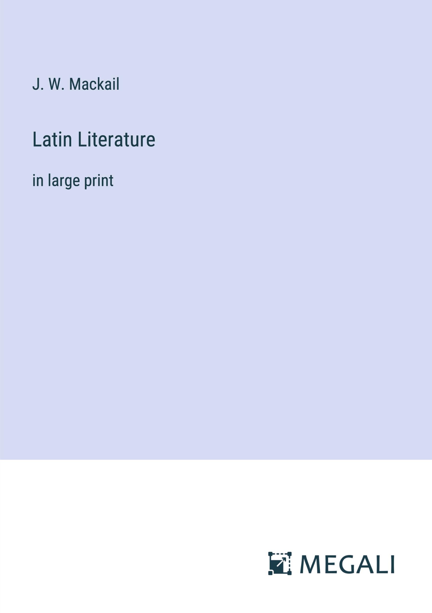 Vorderes Coverbild Latin Literature