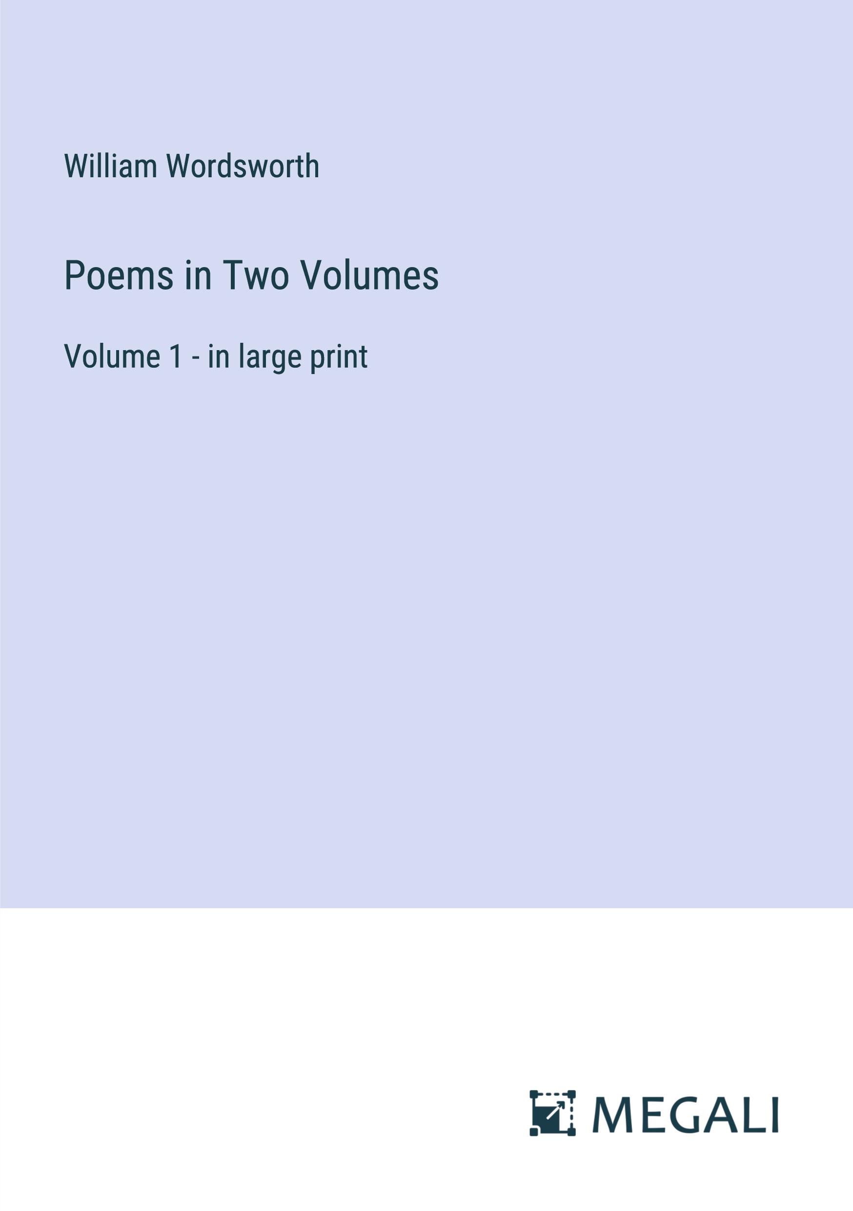Vorderes Coverbild Poems in Two Volumes