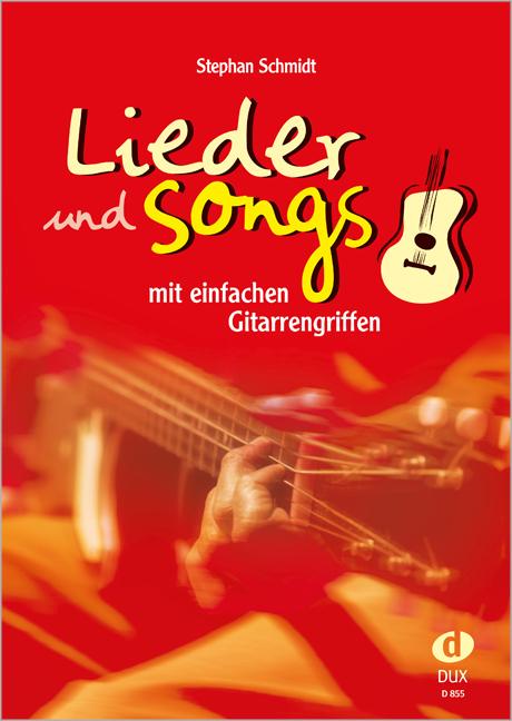 Vorderes Coverbild Lieder und Songs mit einfachen Gitarrengriffen