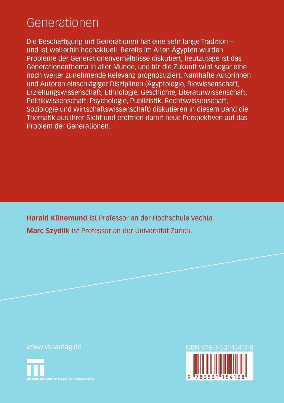 Rückseitencover Generationen