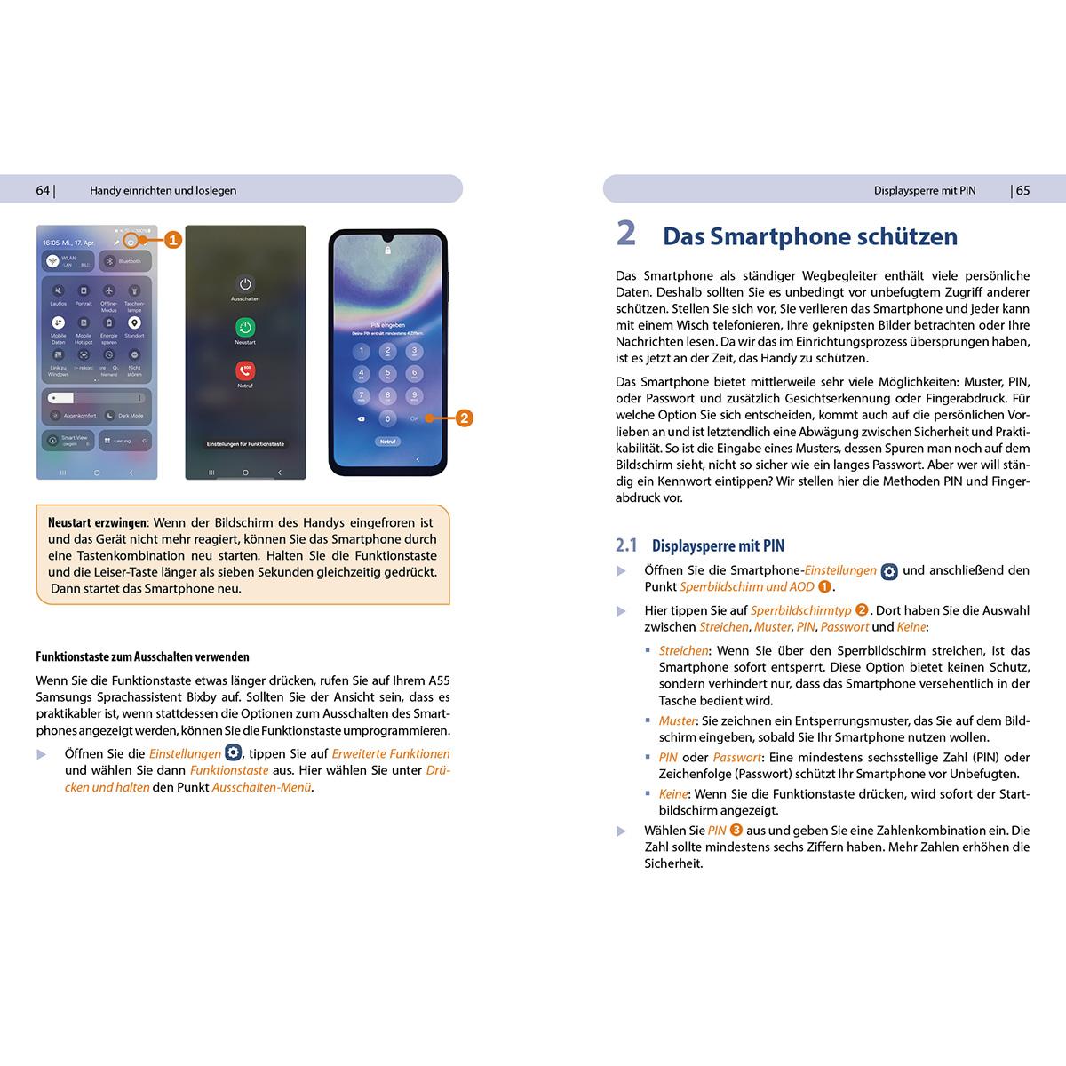 Beispielinhalt (Bild) Samsung Galaxy A55 5G - Für Einsteiger ohne Vorkenntnisse