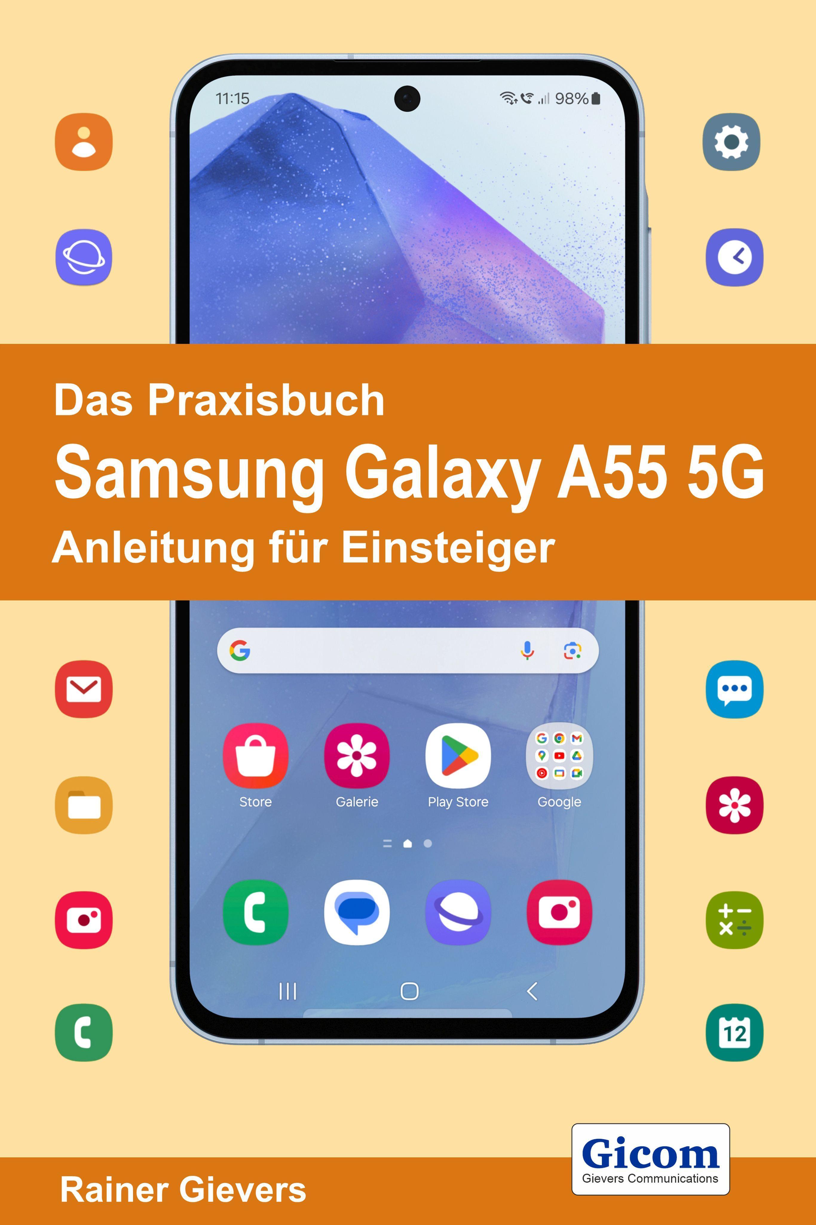 Vorderes Coverbild Das Praxisbuch Samsung Galaxy A55 5G - Anleitung für Einsteiger