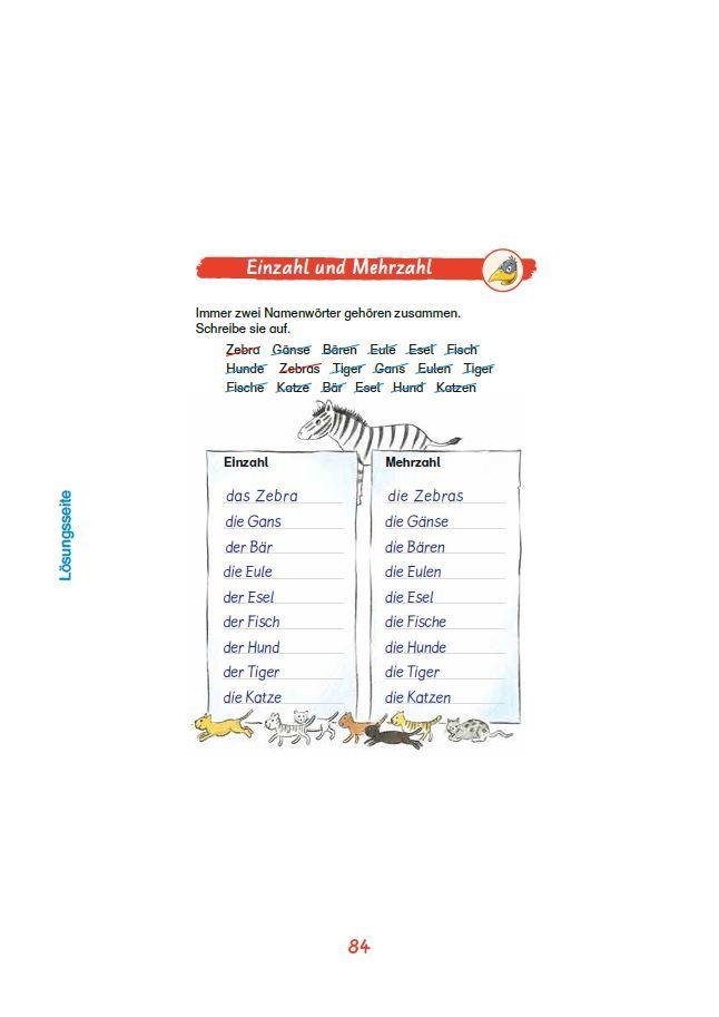 Beispielinhalt (Bild) Mein superdicker Deutschblock mit Rabe Linus