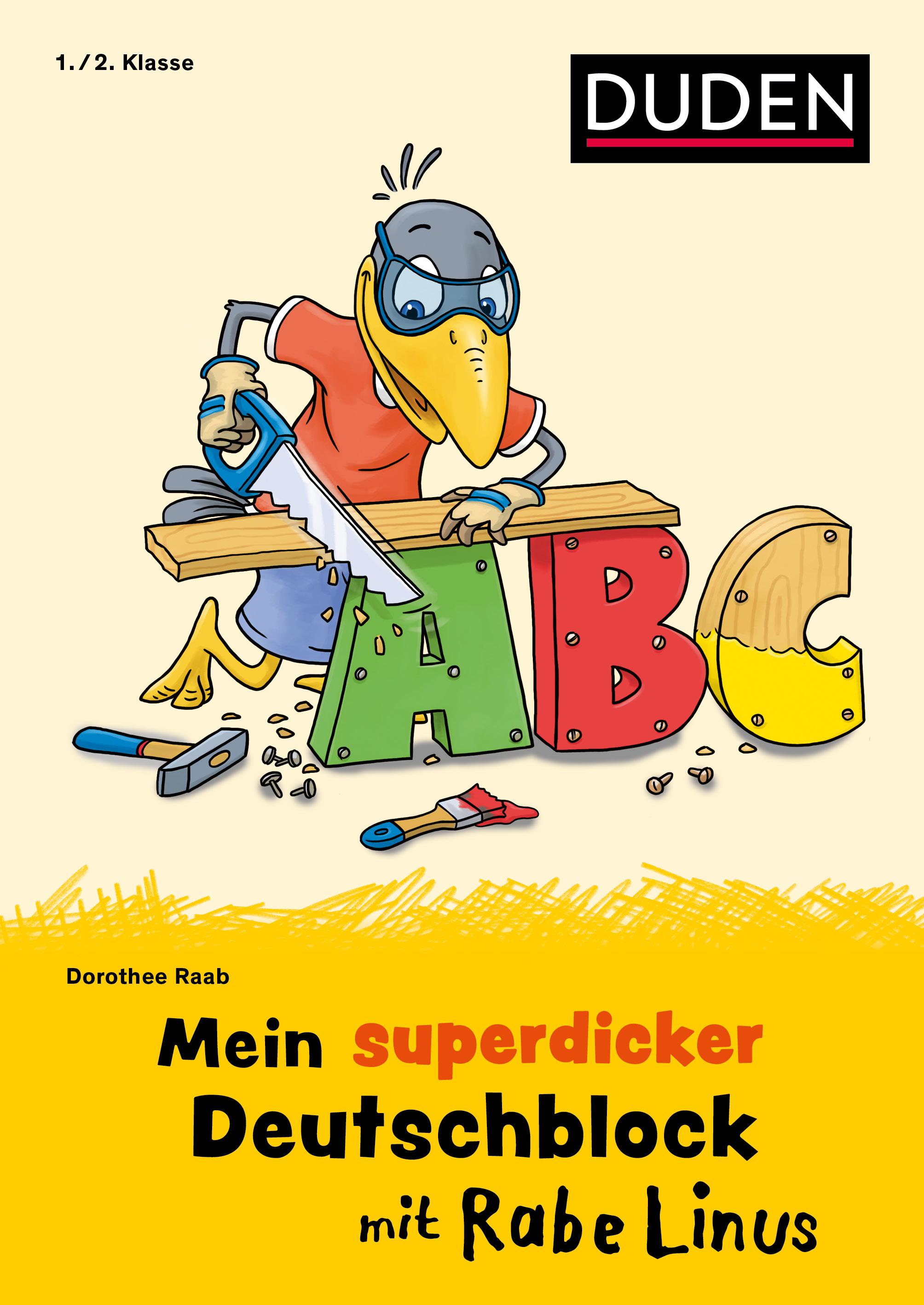Vorderes Coverbild Mein superdicker Deutschblock mit Rabe Linus