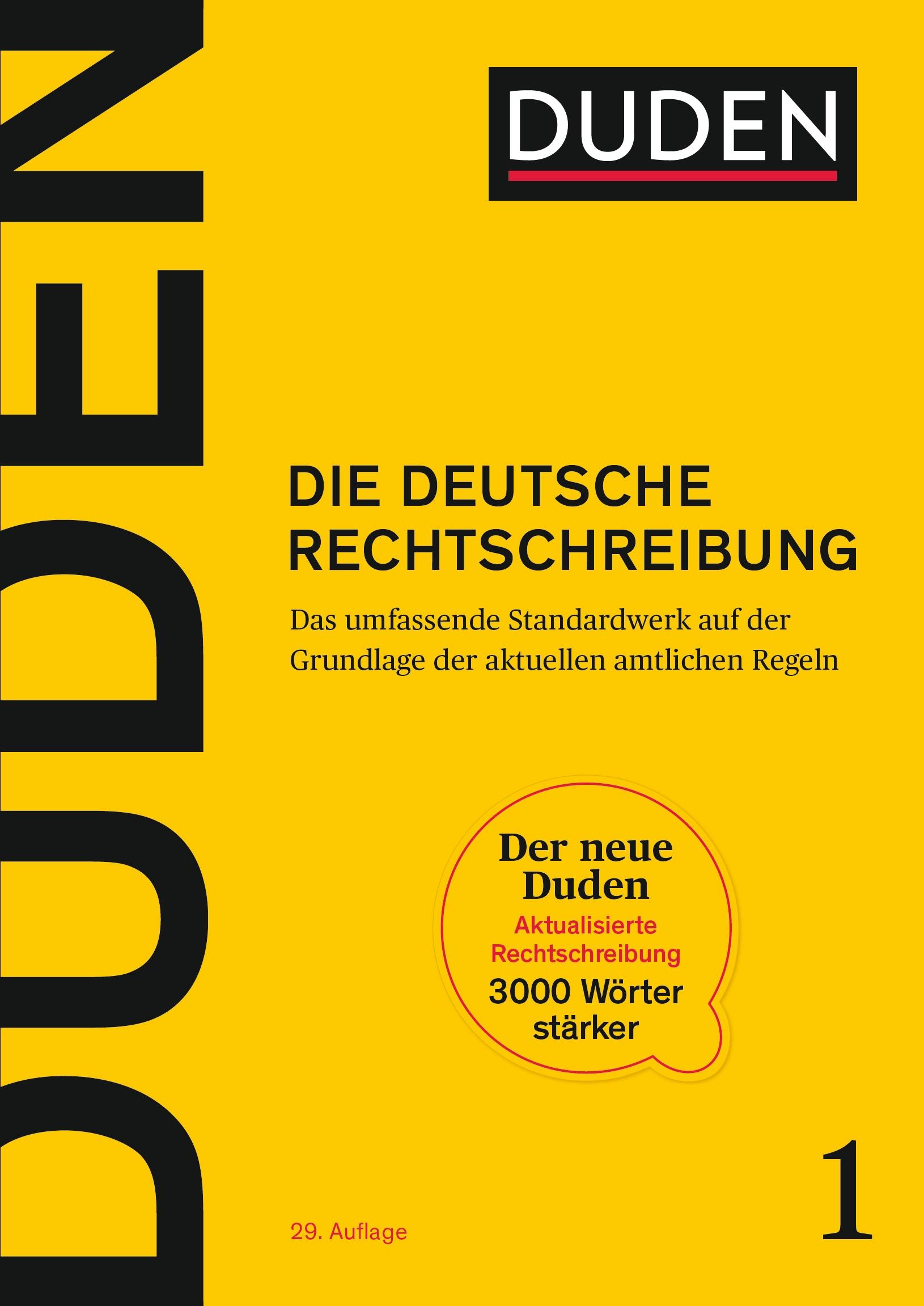 Vorderes Coverbild Duden - Die deutsche Rechtschreibung