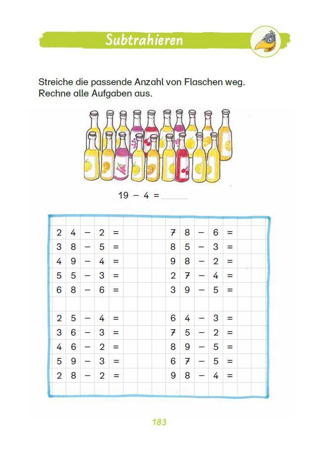 Beispielinhalt (Bild) Mein superdicker Matheblock mit Rabe Linus