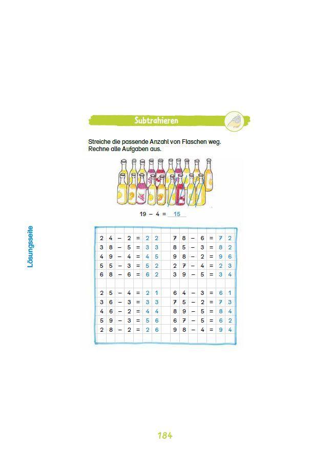 Beispielinhalt (Bild) Mein superdicker Matheblock mit Rabe Linus