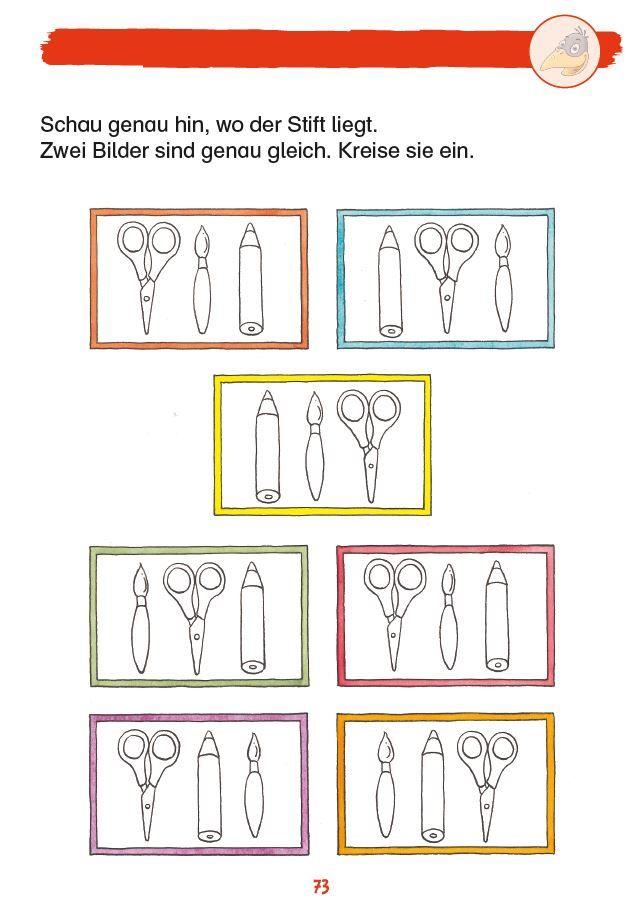 Beispielinhalt (Bild) Mein superdicker Vorschulblock mit Rabe Linus