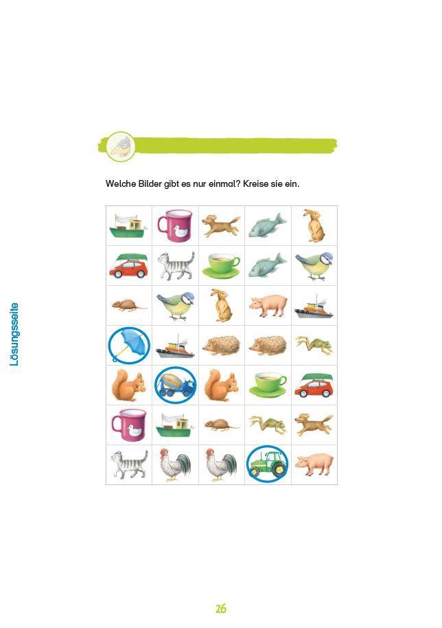 Beispielinhalt (Bild) Mein superdicker Vorschulblock mit Rabe Linus