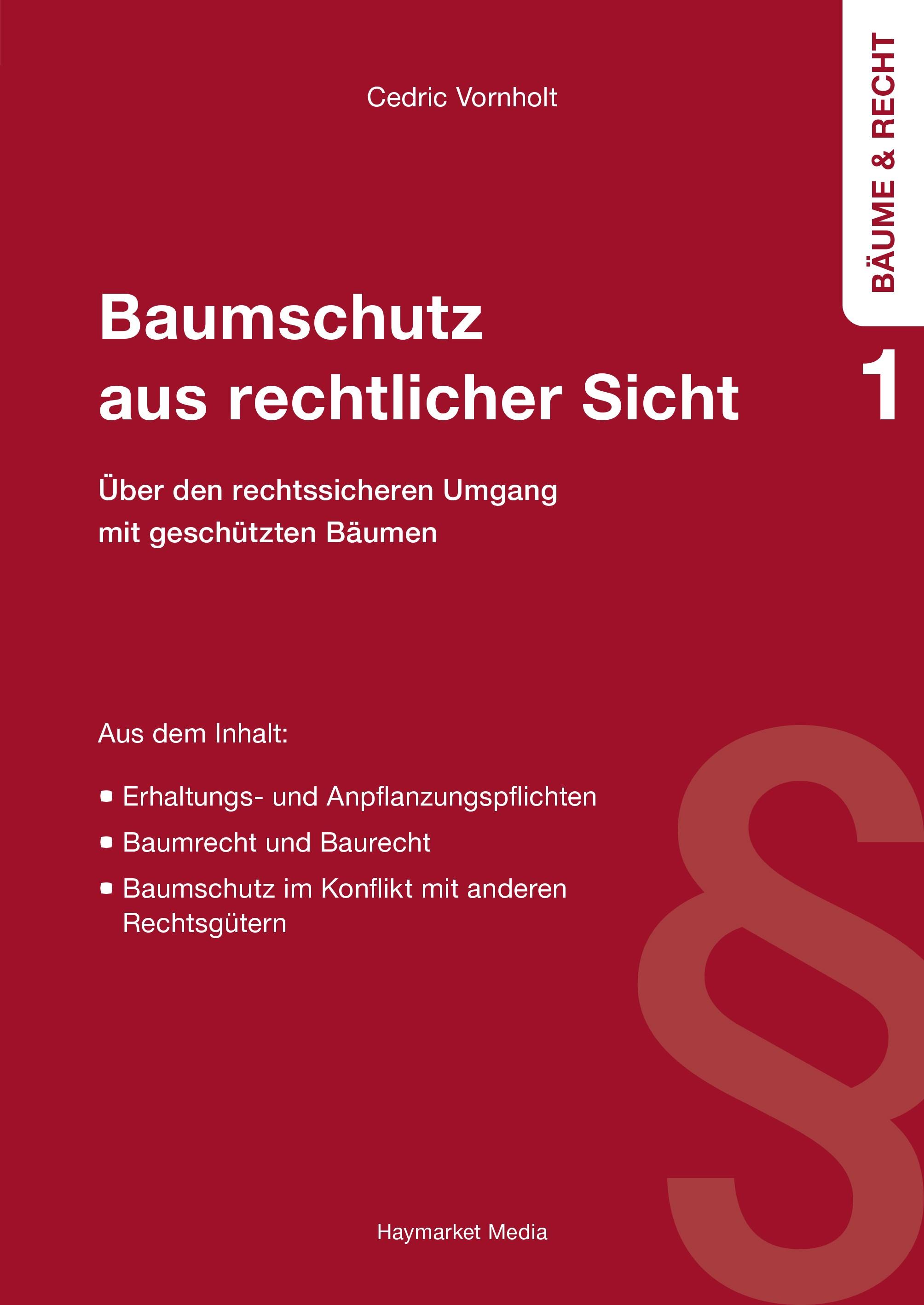 Vorderes Coverbild Baumschutz aus rechtlicher Sicht