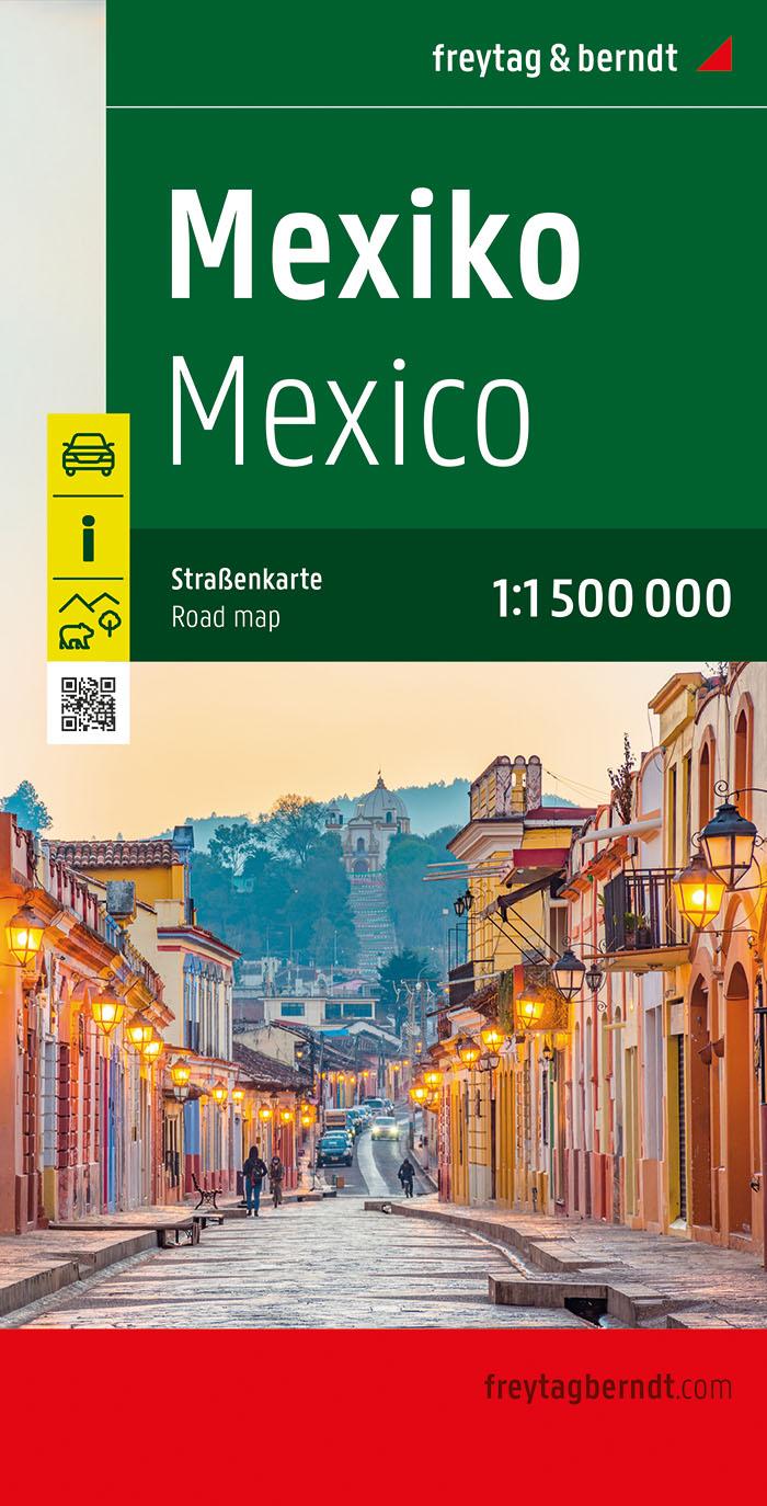 Vorderes Coverbild Mexiko, Straßenkarte, 1:1.500.000, freytag & berndt