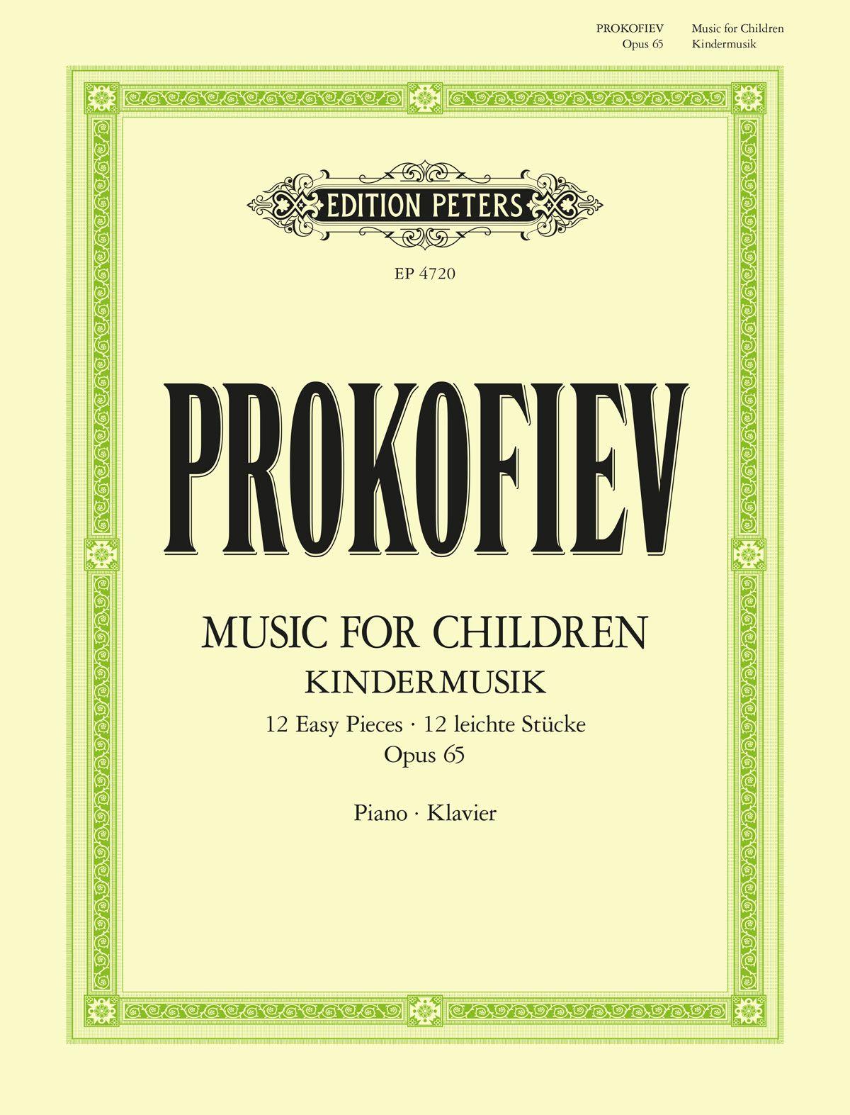 Vorderes Coverbild Music for Children: 12 easy pieces for Piano (1935) für Klavier solo op. 65 -Kindermusik-