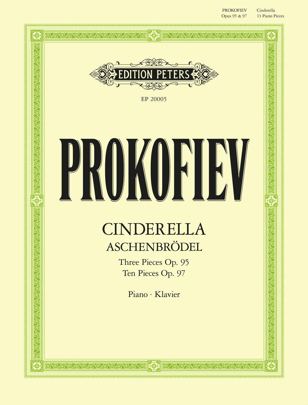 Vorderes Coverbild Thirteen pieces from the ballet ?Cinderella? for Piano Op. 95 & Op. 97 für Klavier solo -Aschenbrödel-