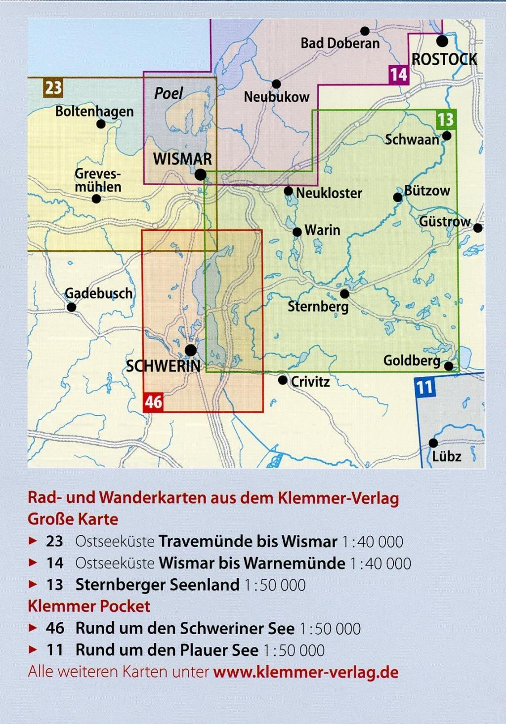 Beispielinhalt (Bild) Rund um den Schweriner See 1 : 50 000
