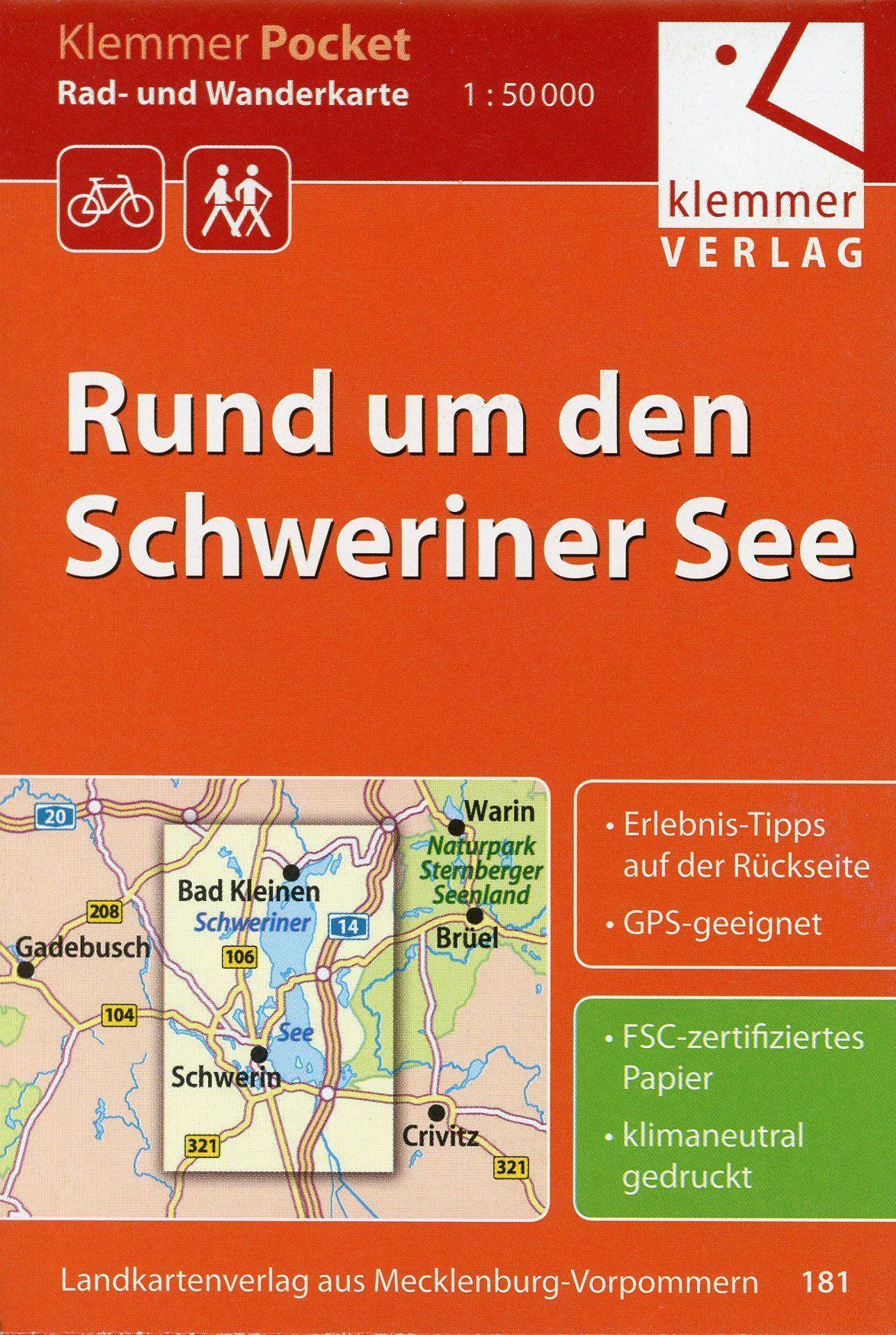 Vorderes Coverbild Rund um den Schweriner See 1 : 50 000